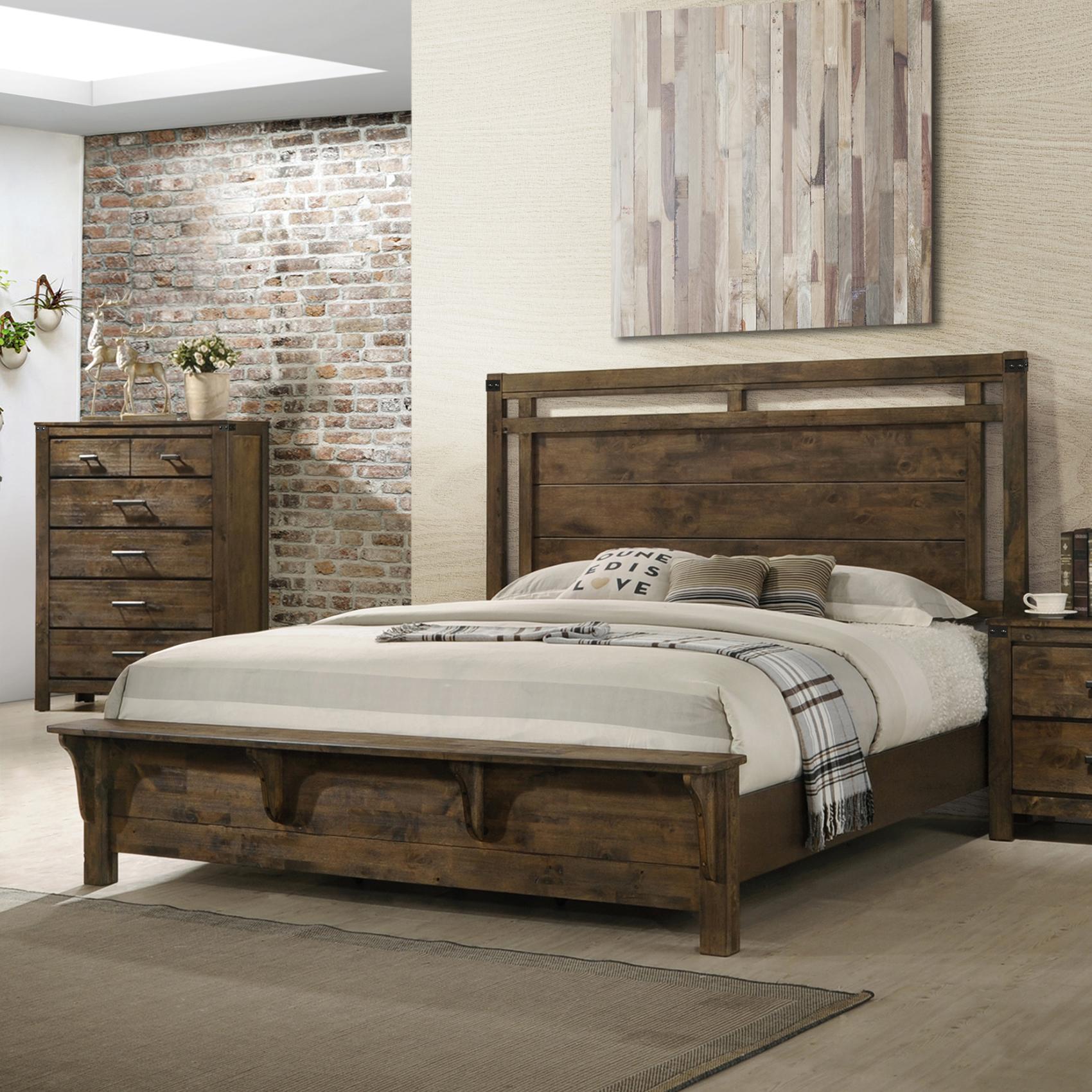 Crown Mark Curtis Queen Panel Bed B4810-Q-HB/B4810-Q-FB/B4810-KQ-RAIL - Image 1