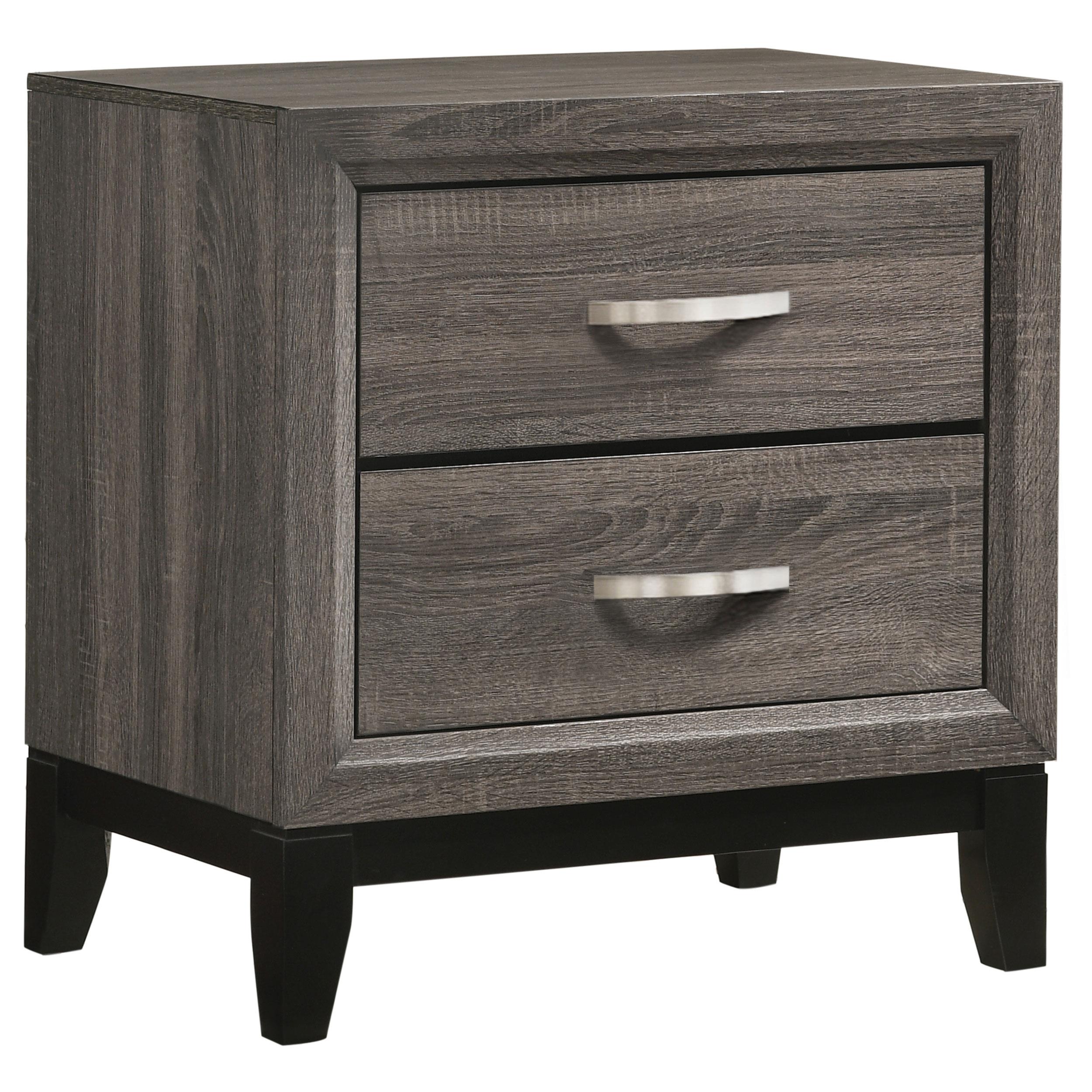 Coaster Furniture Watson 212422 2-Drawer Nightstand – Grey Oak