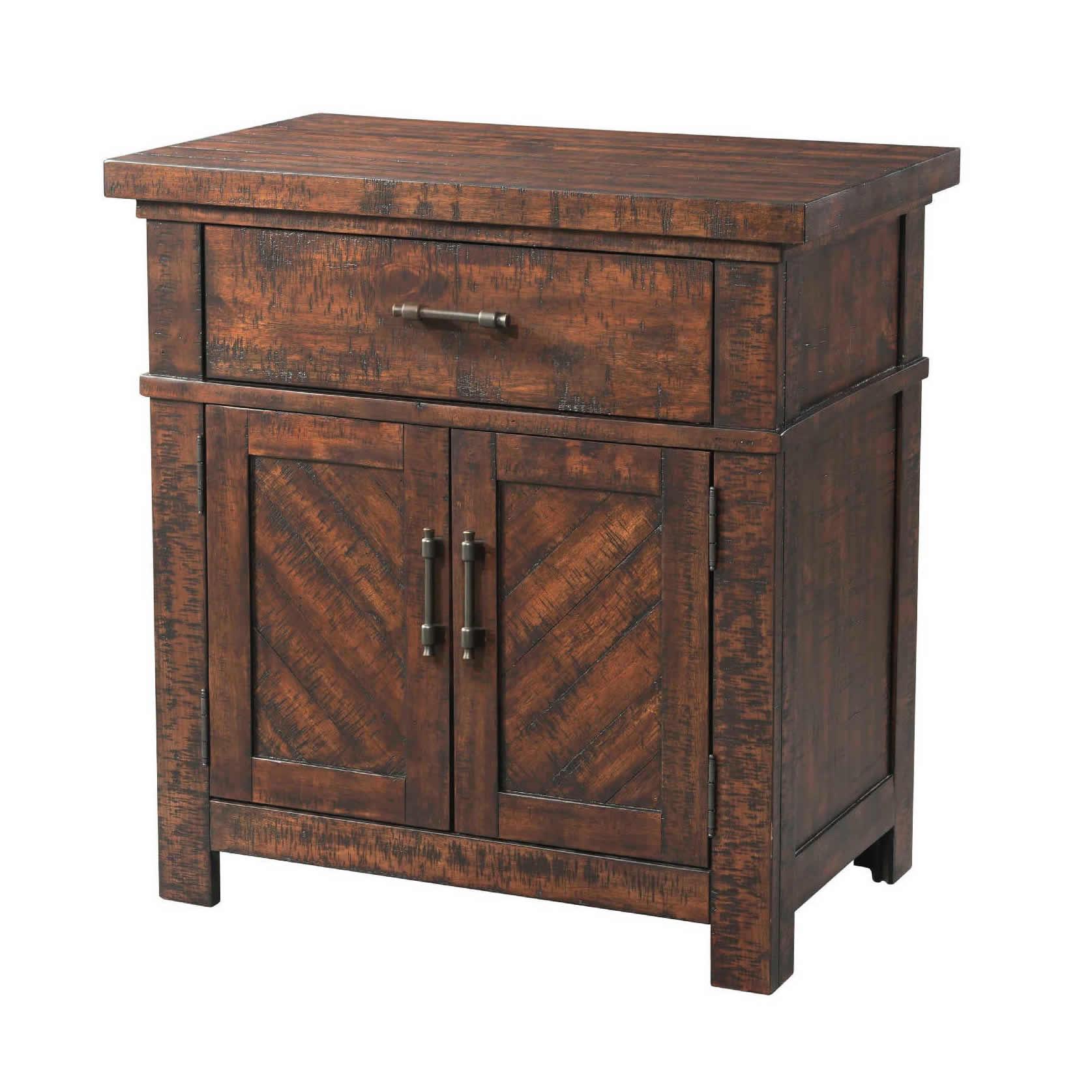 Elements International Jax 1-Drawer Nightstand JX600NS - Image 1