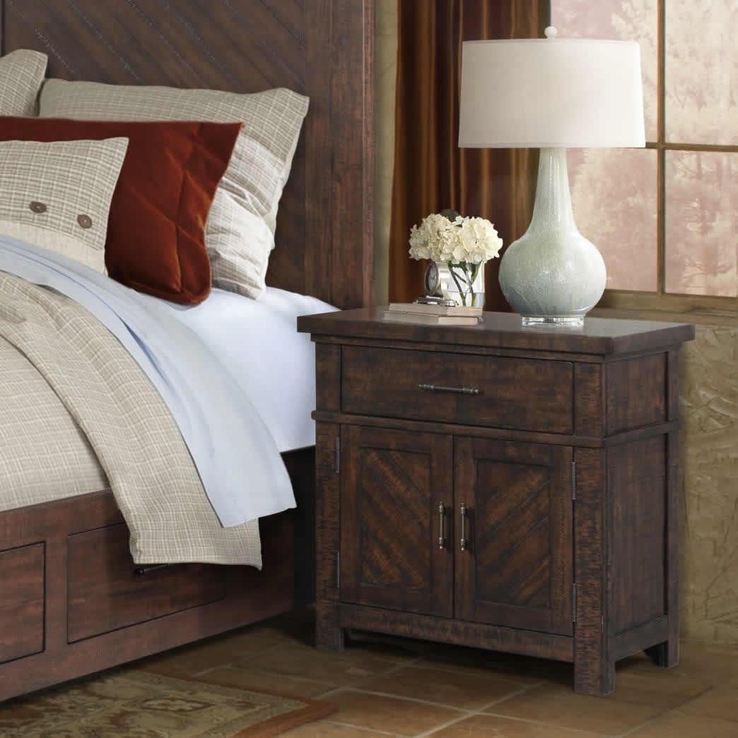 Elements International Jax 1-Drawer Nightstand JX600NS - Image 2