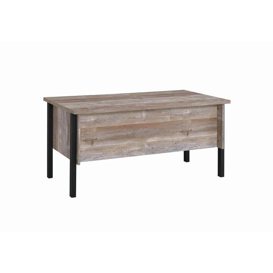 Coaster Furniture Samson 801950 60-inch 4-Drawer Office Computer Desk - Weathered Oak - Image 2
