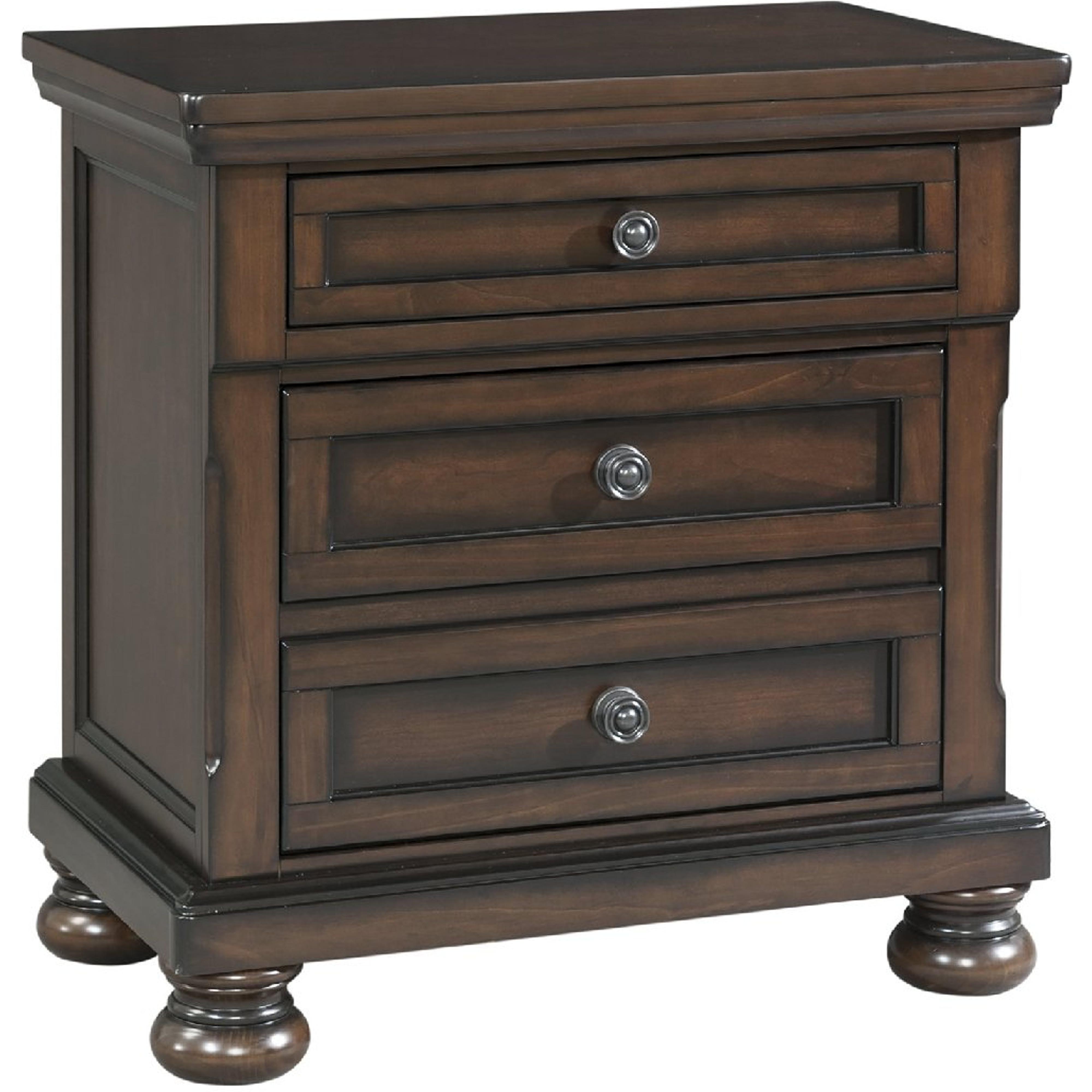 Elements International Kingston 3-Drawer Nightstand KT600NS - Image 1