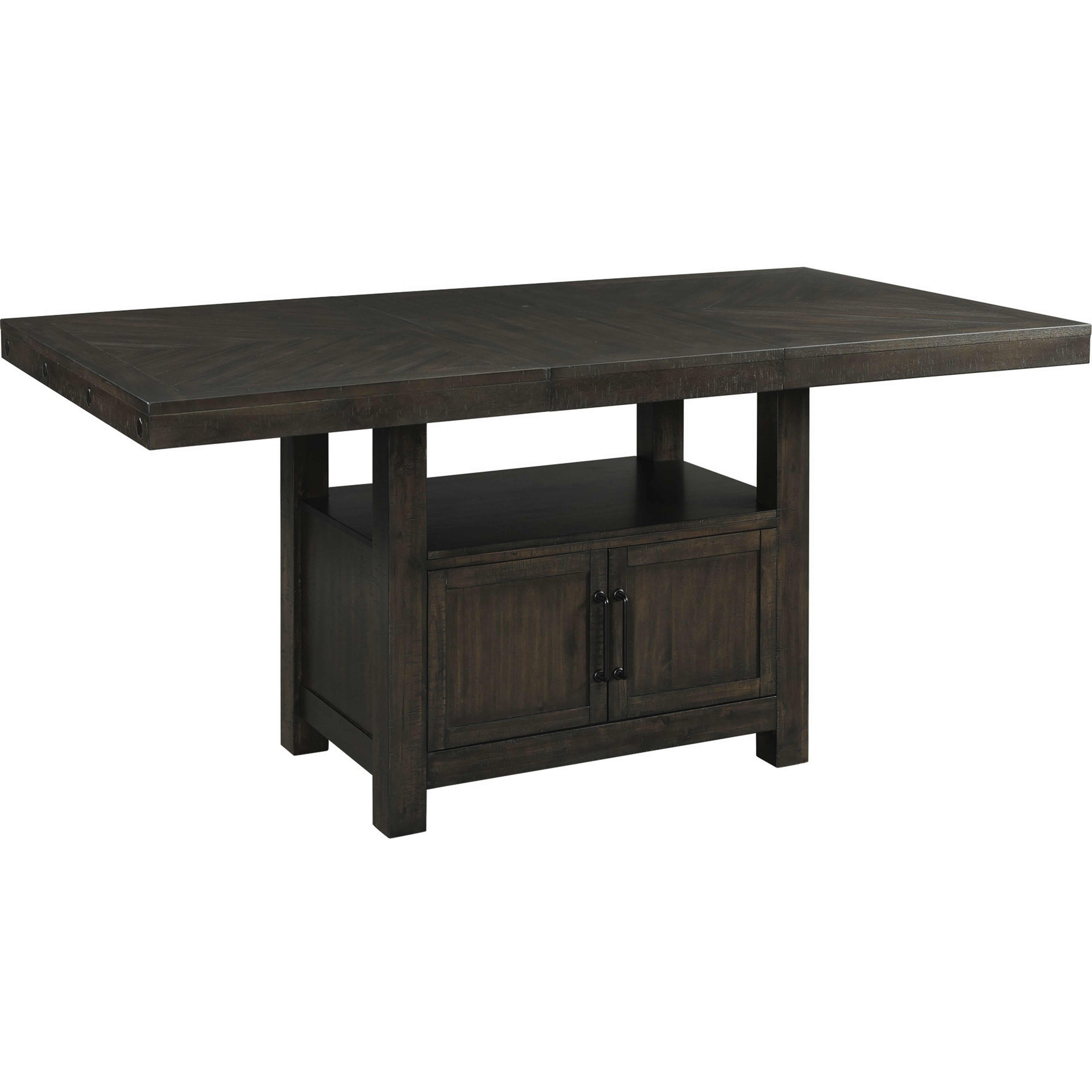Elements International Colorado Counter Height Dining Table with Pedestal Base DCO100CDTTB - Image 1