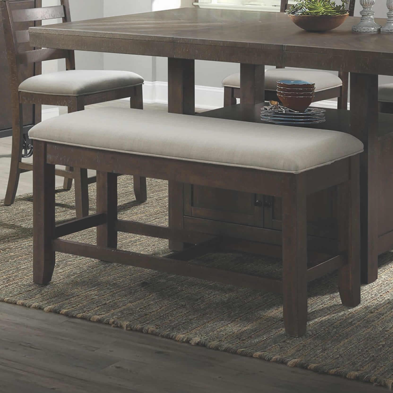 Elements International Colorado Counter Height Bench DCO100CBN - Image 2