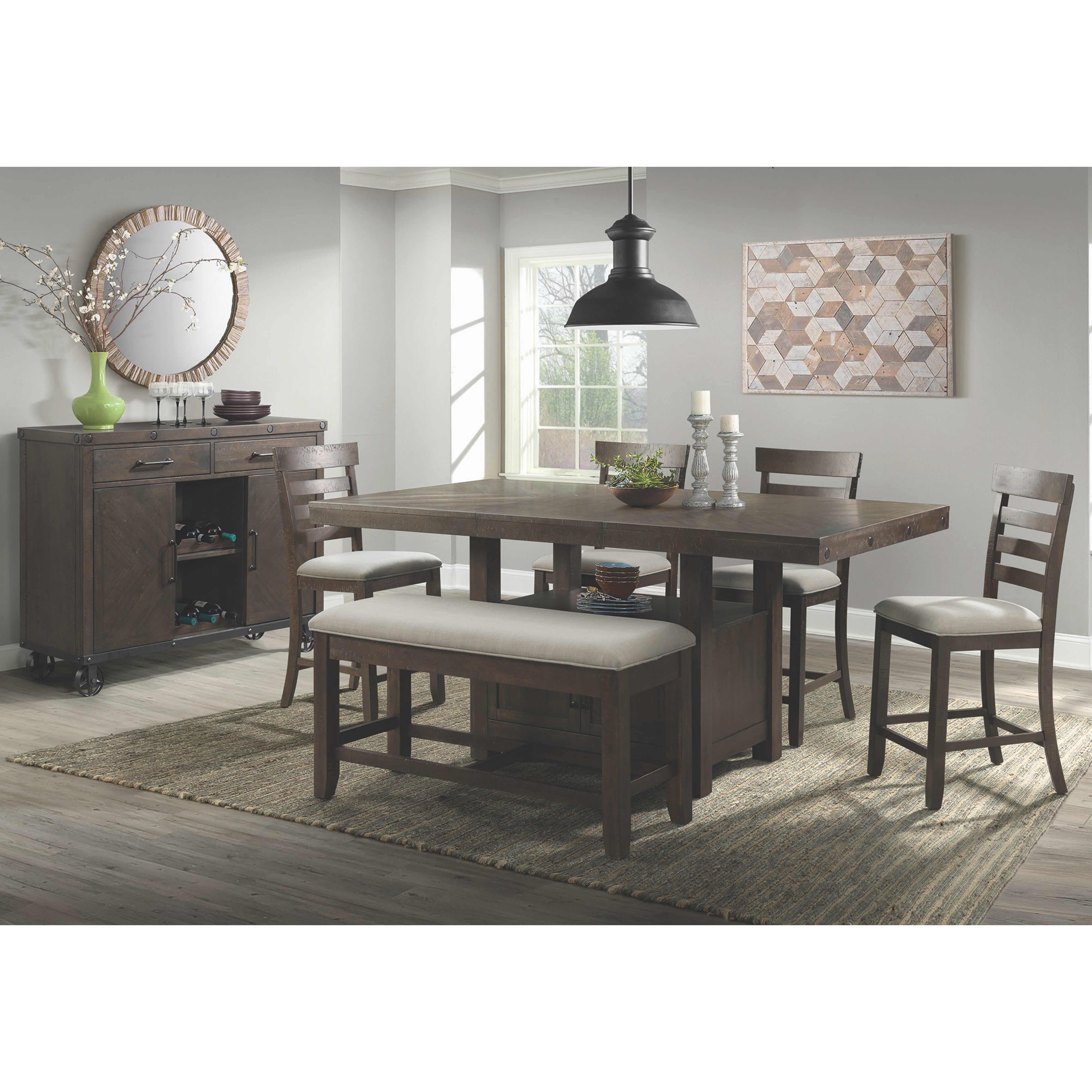 Elements International Colorado Counter Height Bench DCO100CBN - Image 3