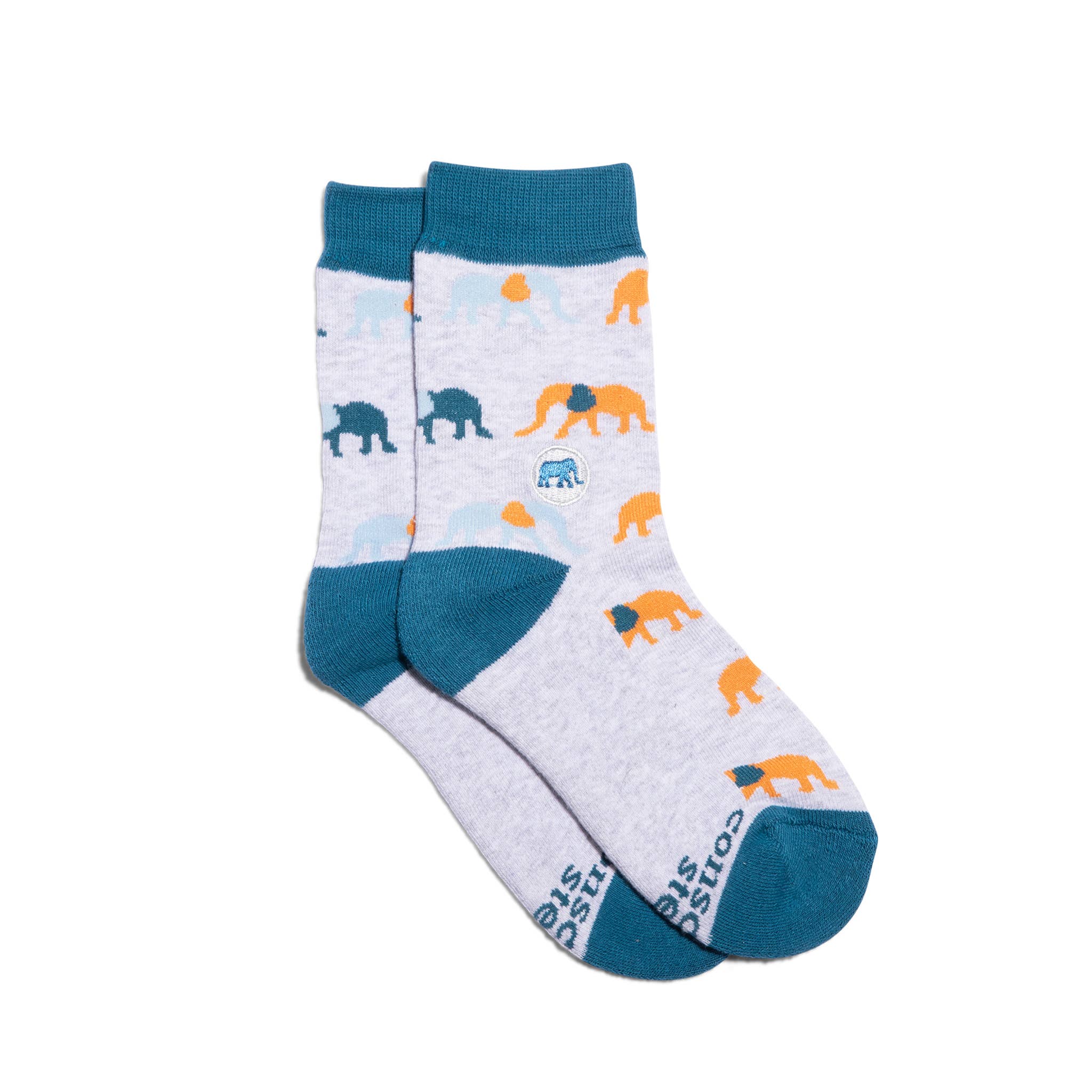 Kids Socks that Protect Elephants: Youth - Image 2
