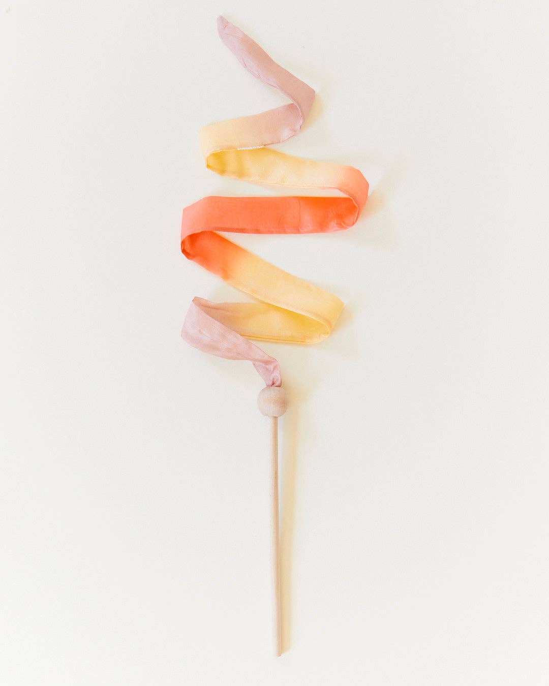 Mini Desert Streamers - Silk & Wood Wand - Image 1