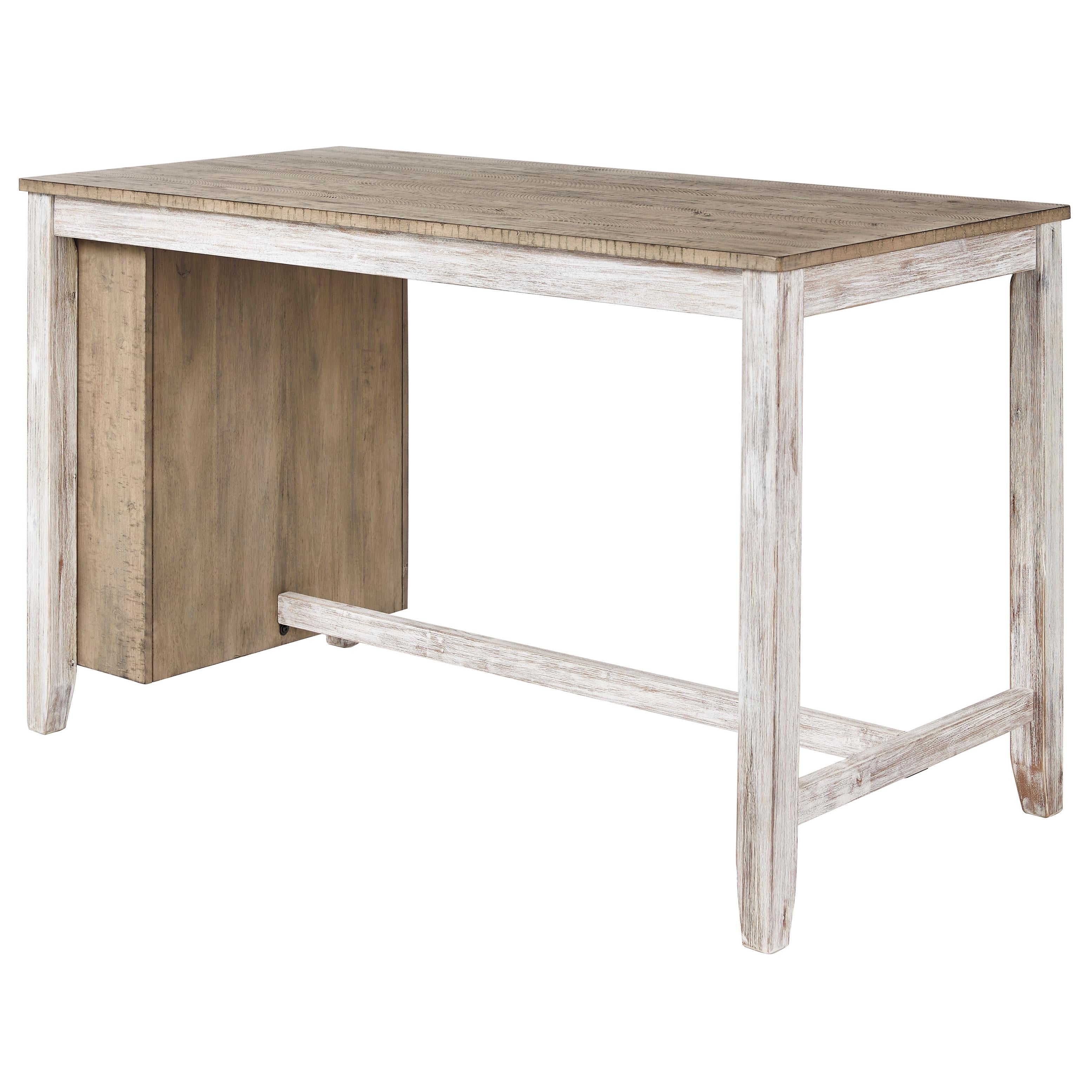 Signature Design by Ashley Skempton Counter Height Dining Table with Trestle Base D394-32 - Image 1