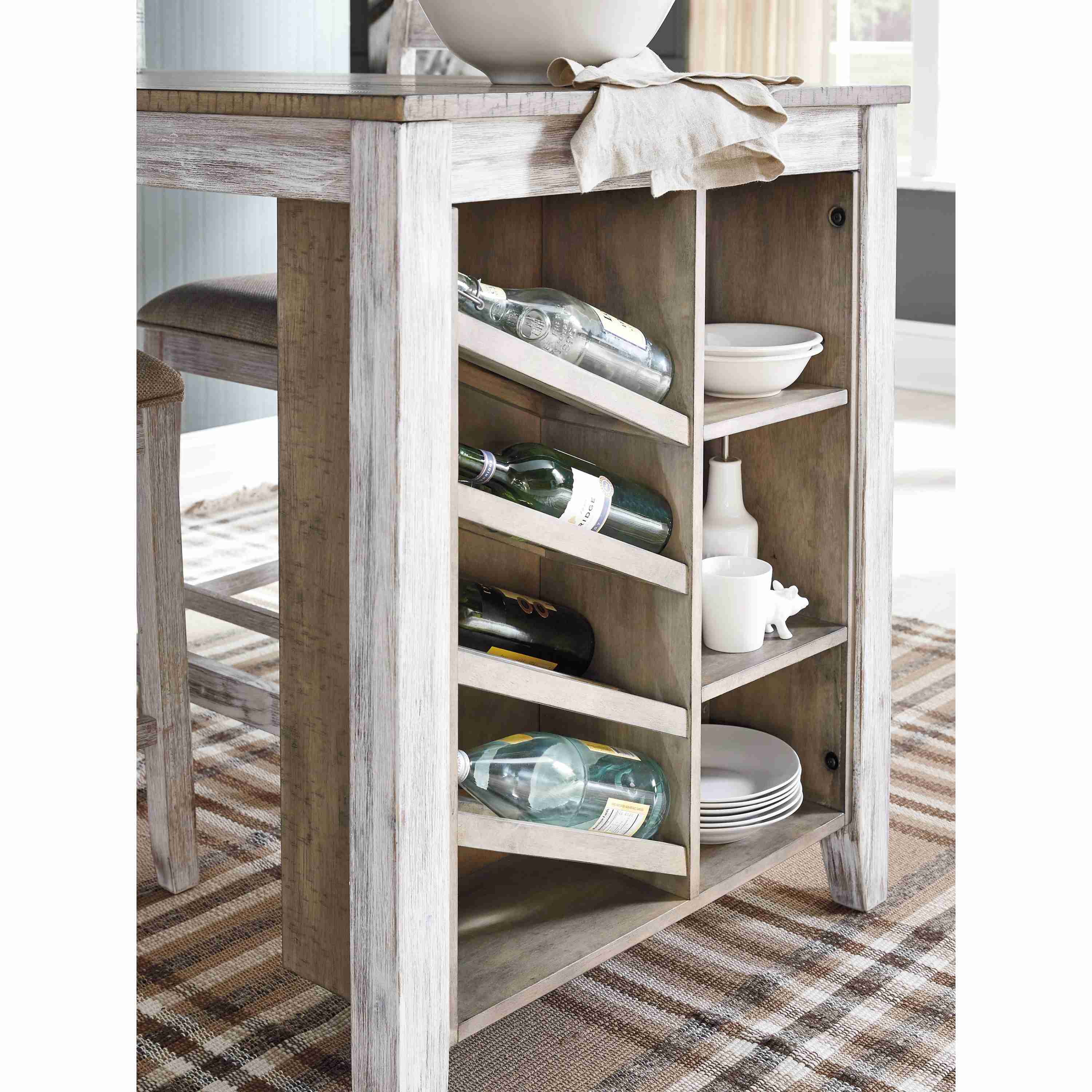 Signature Design by Ashley Skempton Counter Height Dining Table with Trestle Base D394-32 - Image 2