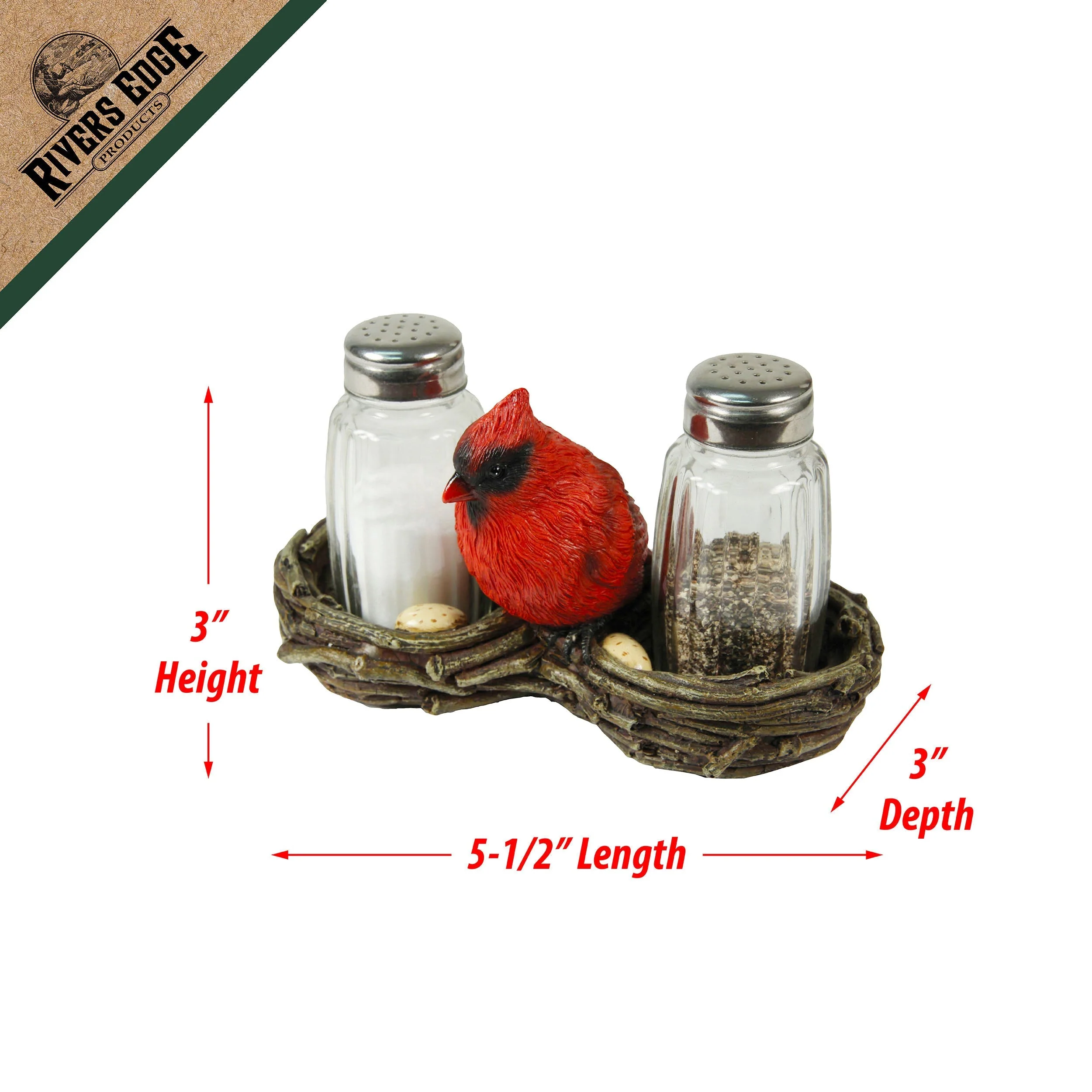 Salt and Pepper Shakers-Cardinal - Image 2