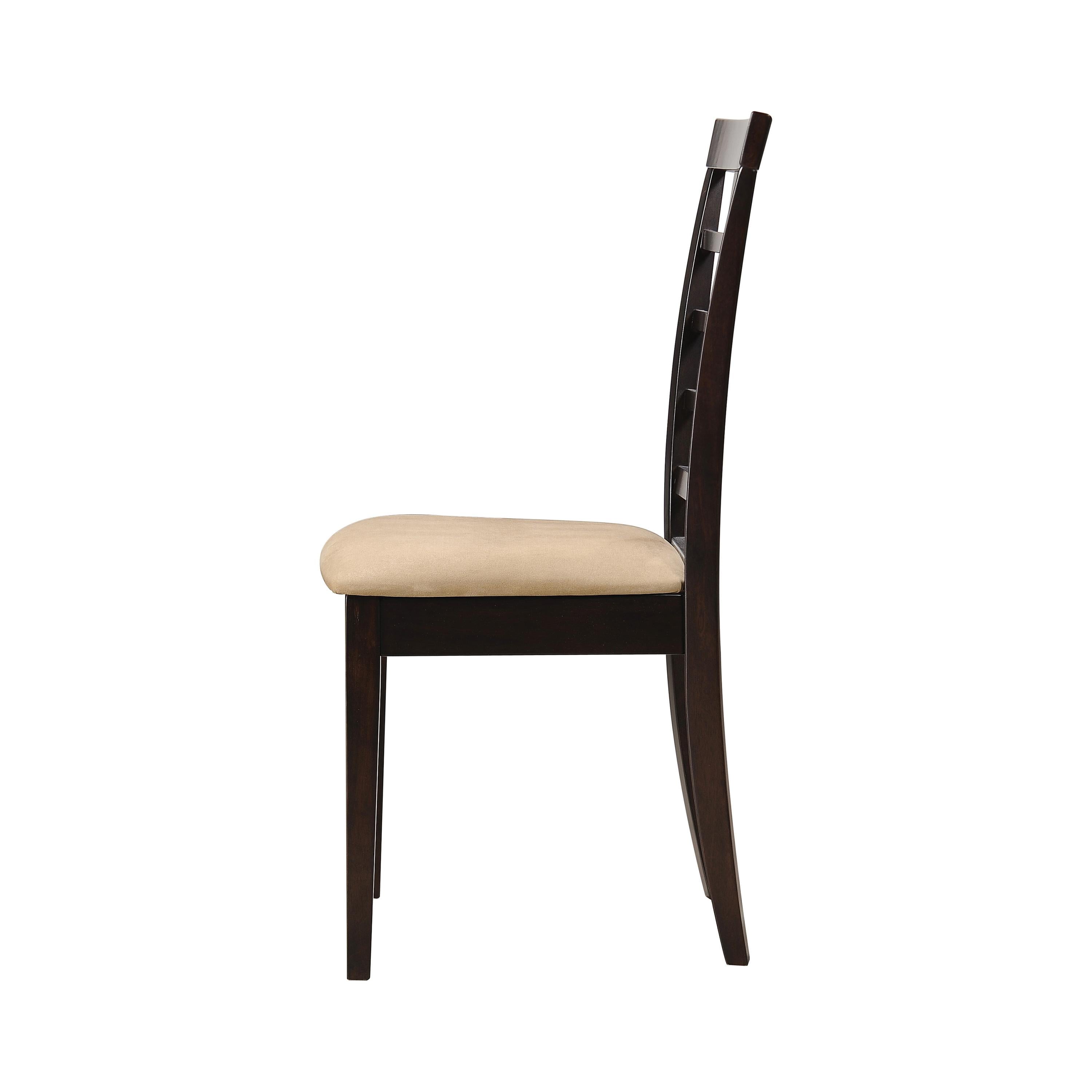 Coaster Furniture Kelso 190822 Lattice Back Dining Side Chair - Cappuccino (Set of 2) - Image 3