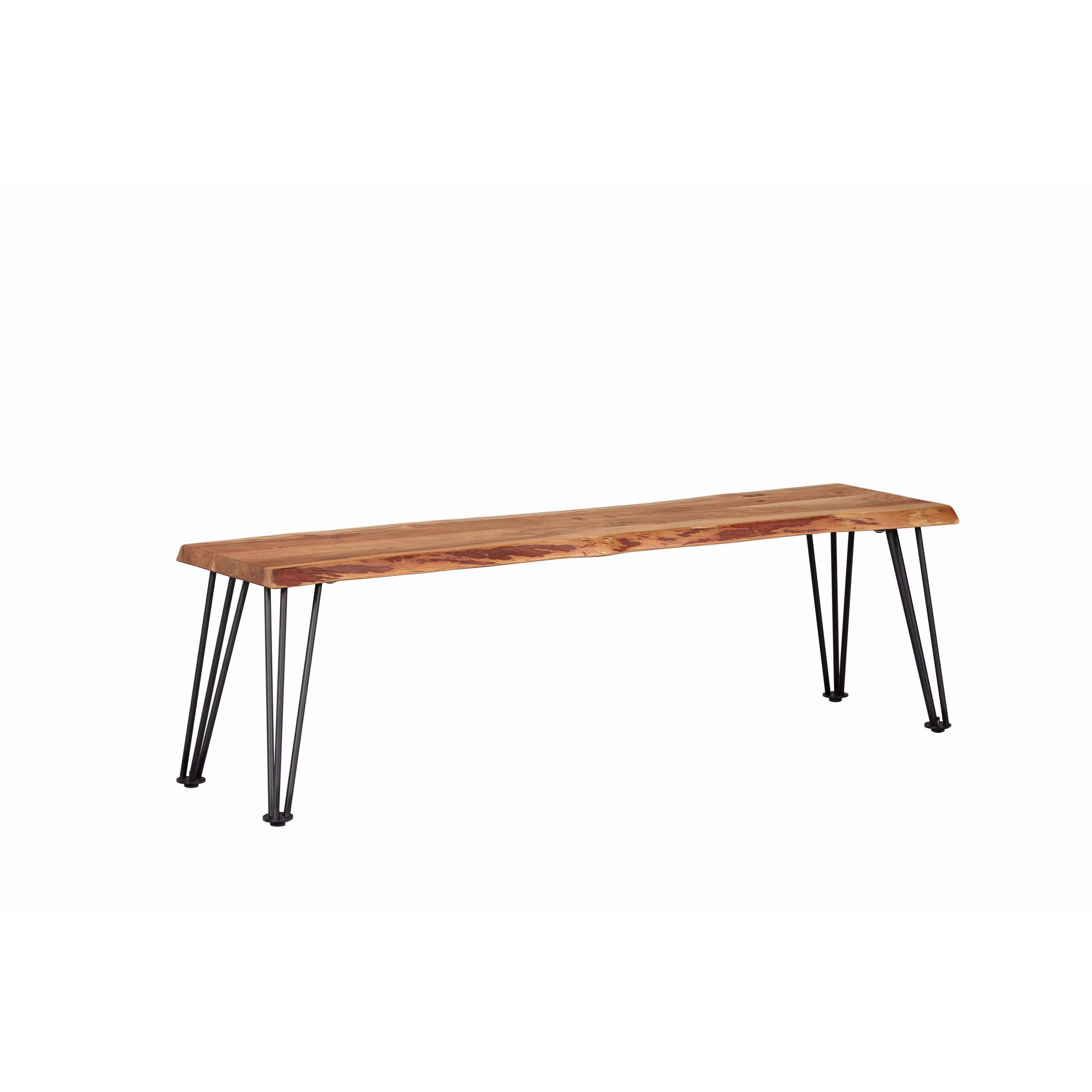 Coaster Furniture Sherman 190913 Wood Dining Bench - Natural Acacia - Image 1
