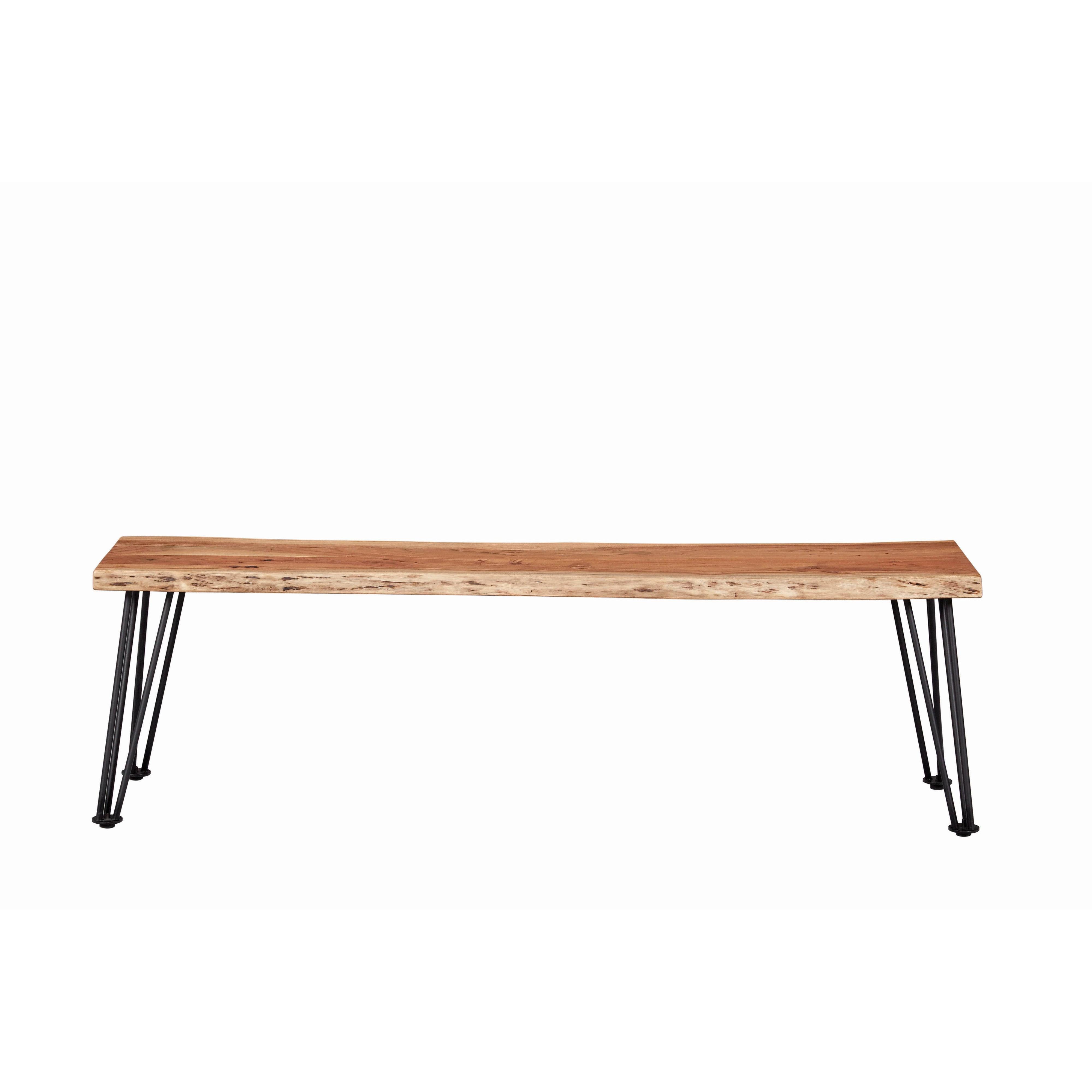 Coaster Furniture Sherman 190913 Wood Dining Bench - Natural Acacia - Image 2