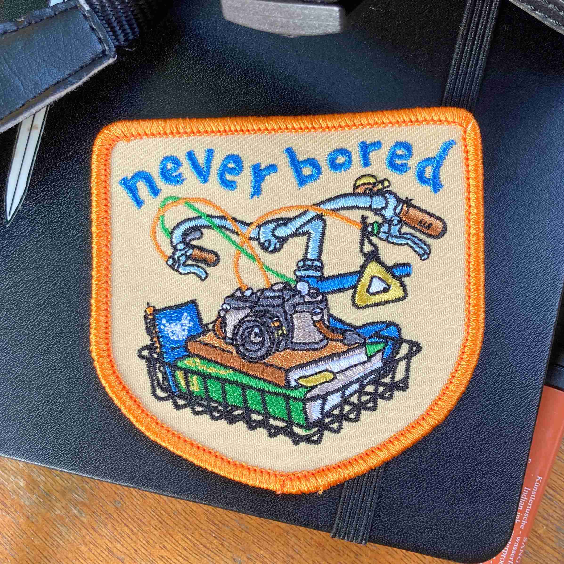 Never Bored Embroidered Patch
