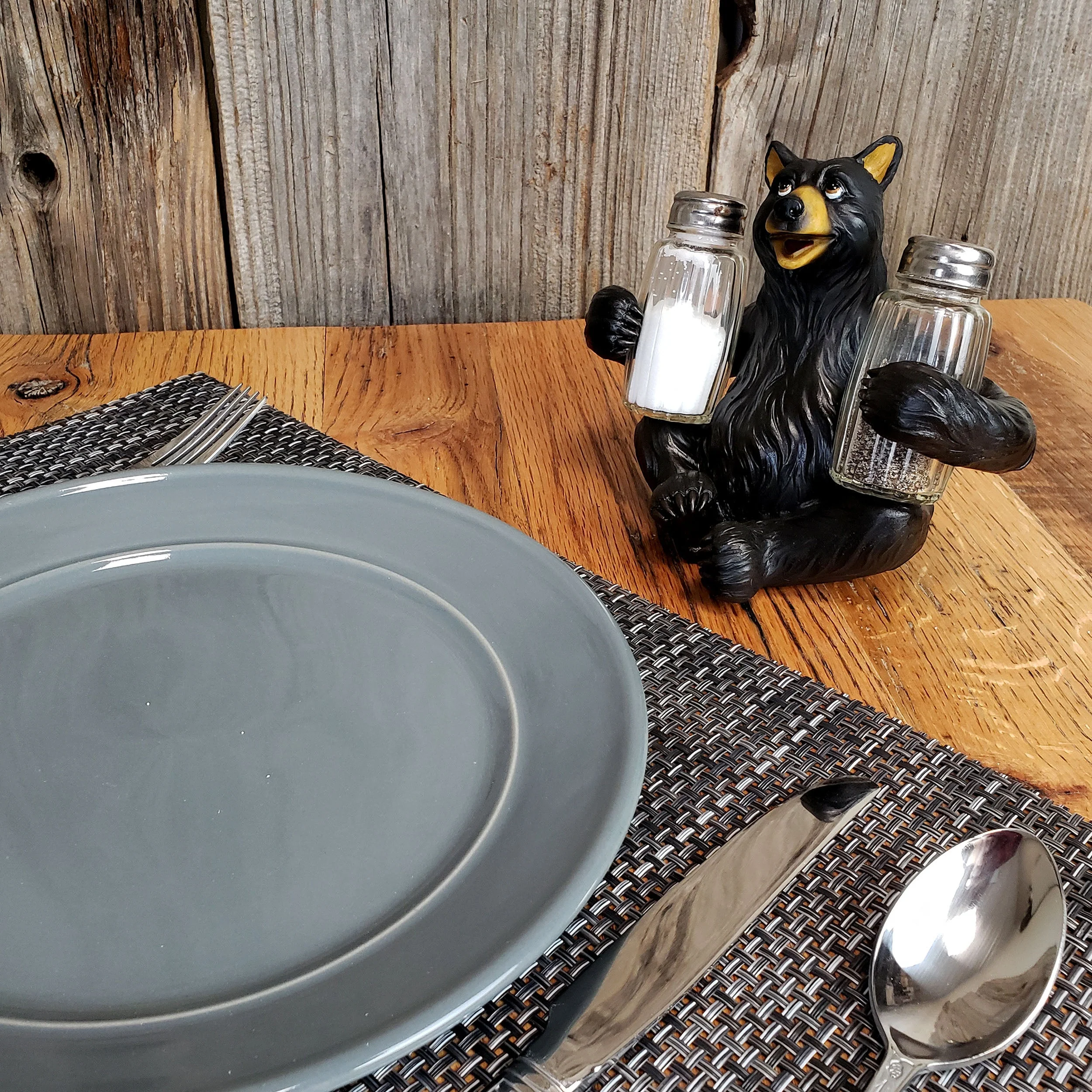 Salt and Pepper Shakers-Bear Glass - Image 3