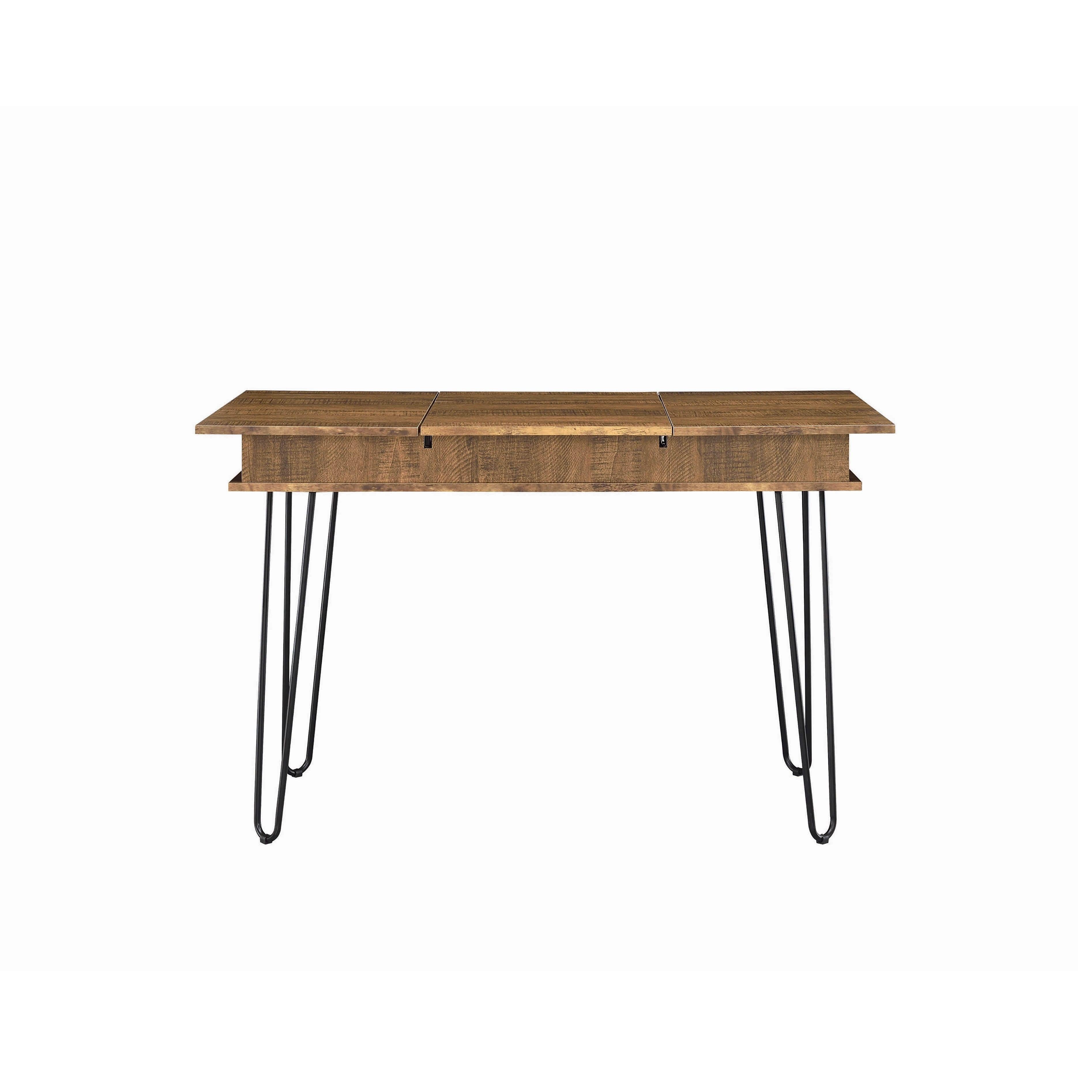 Coaster Furniture Sheeran 802011 47-inch Writing Desk with Storage - Rustic Amber - Image 3