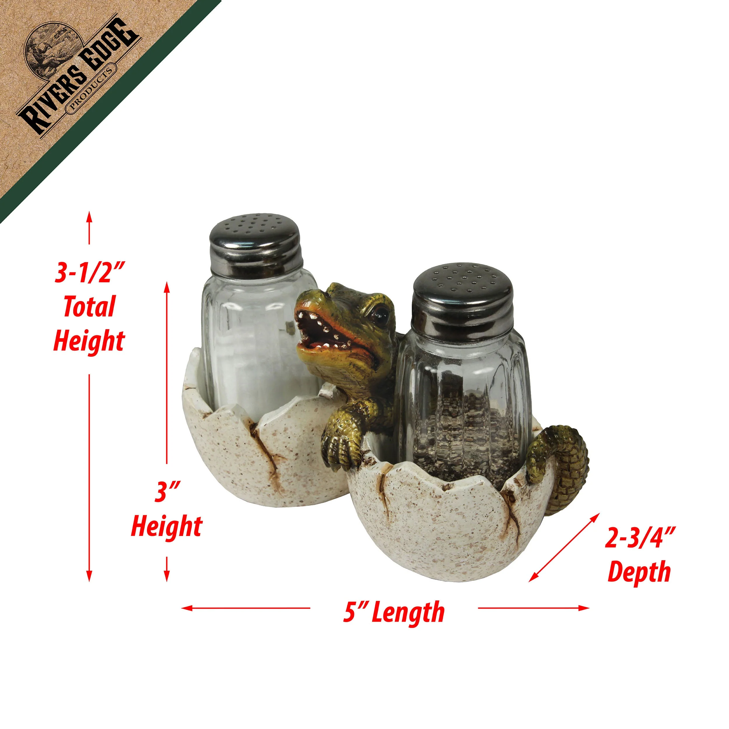 Salt and Pepper Shakers-Baby Alligator - Image 3