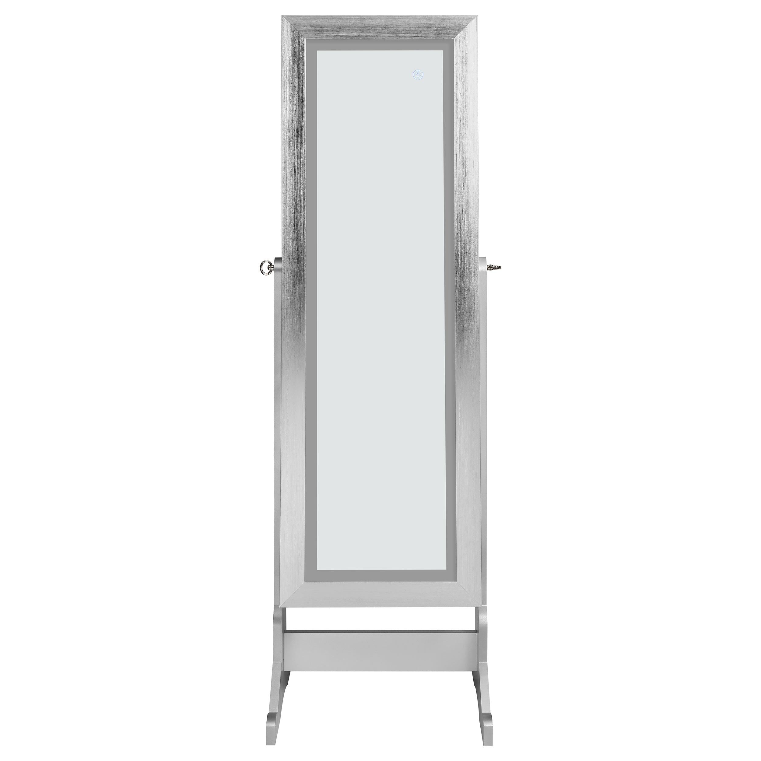 Coaster Furniture Moore 951017 Cheval Mirror with Jewelry Storage - Silver - Image 3