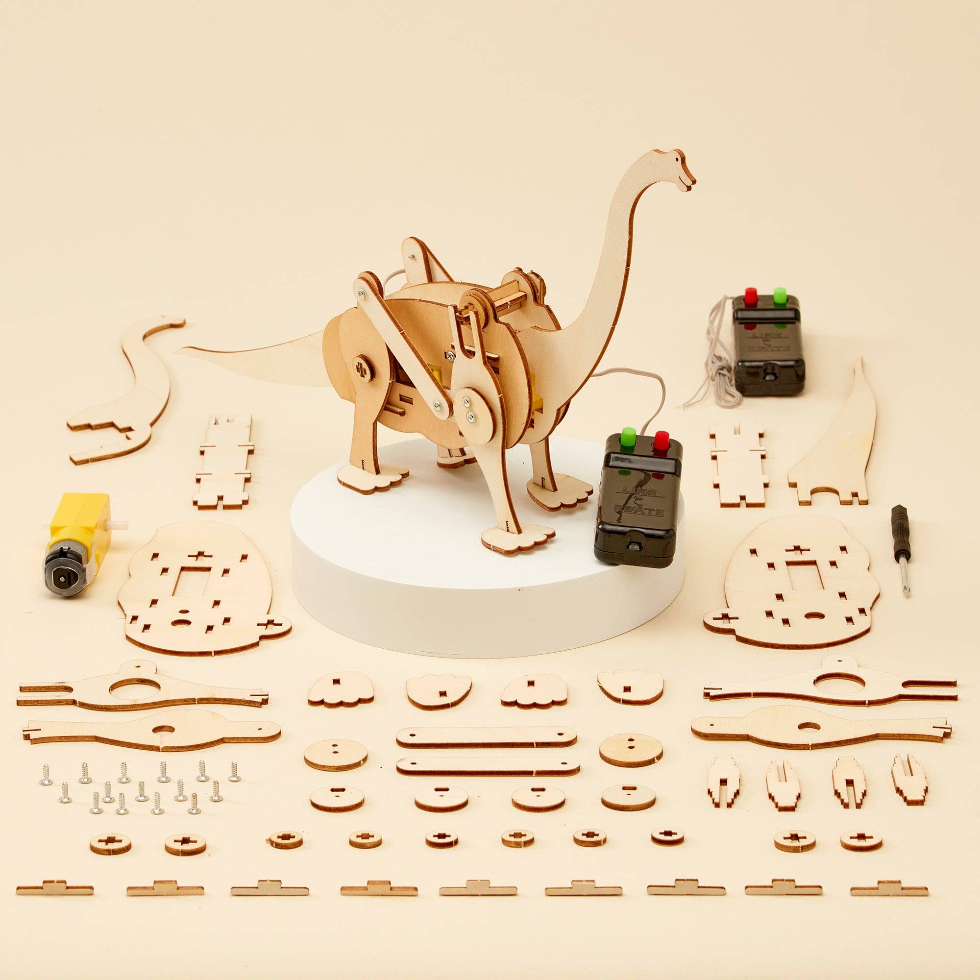 Dinosaur Robot DIY Kit - Brachiosaurus, STEM Toy, Craft Kit - Image 3