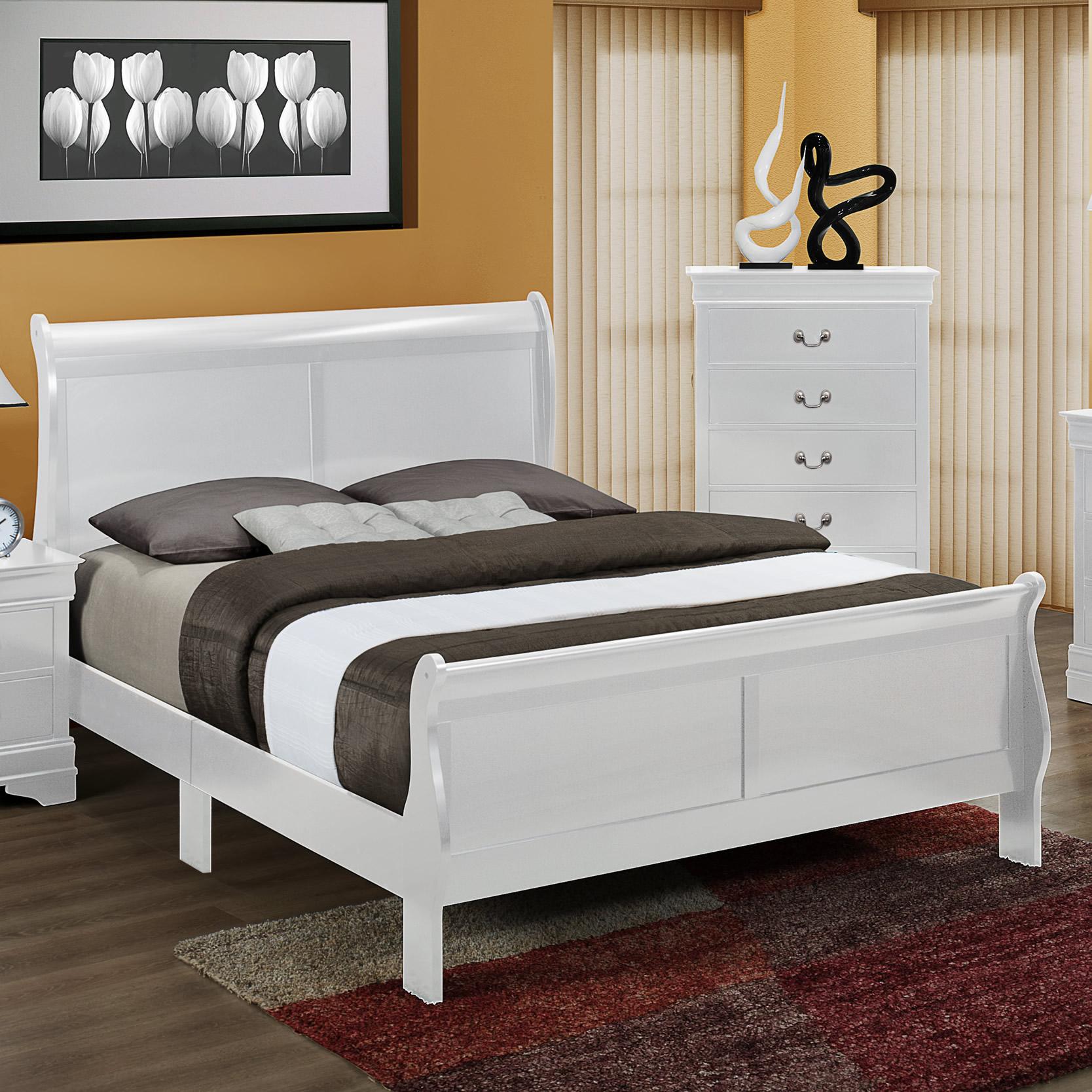 Crown Mark Louis Philip Full Sleigh Bed B3650-F-HBFB/B3650-F-RAIL - Image 1