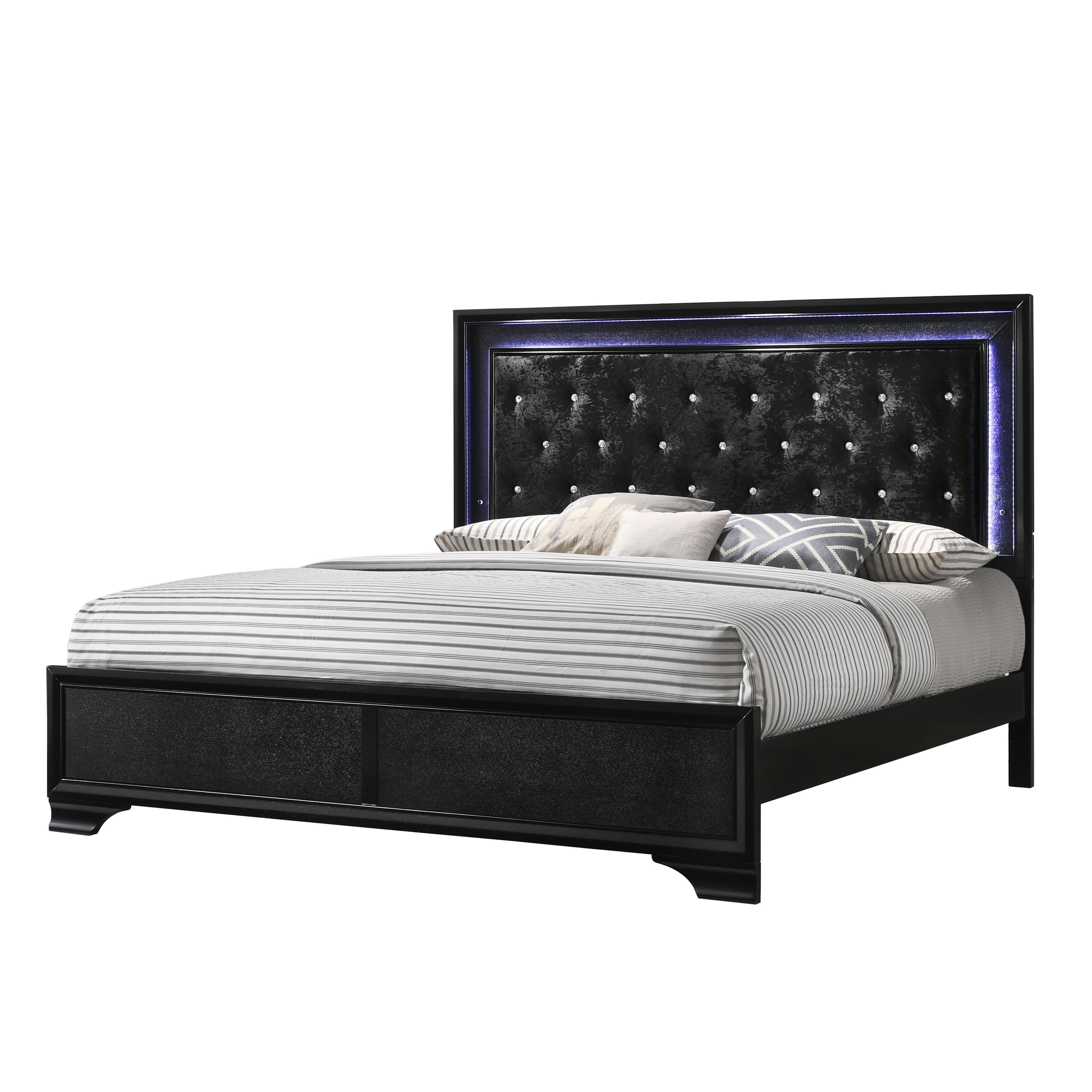 Crown Mark Micah King Upholstered Panel Bed B4350-K-HBFB/B4350-KQ-RAIL - Image 1