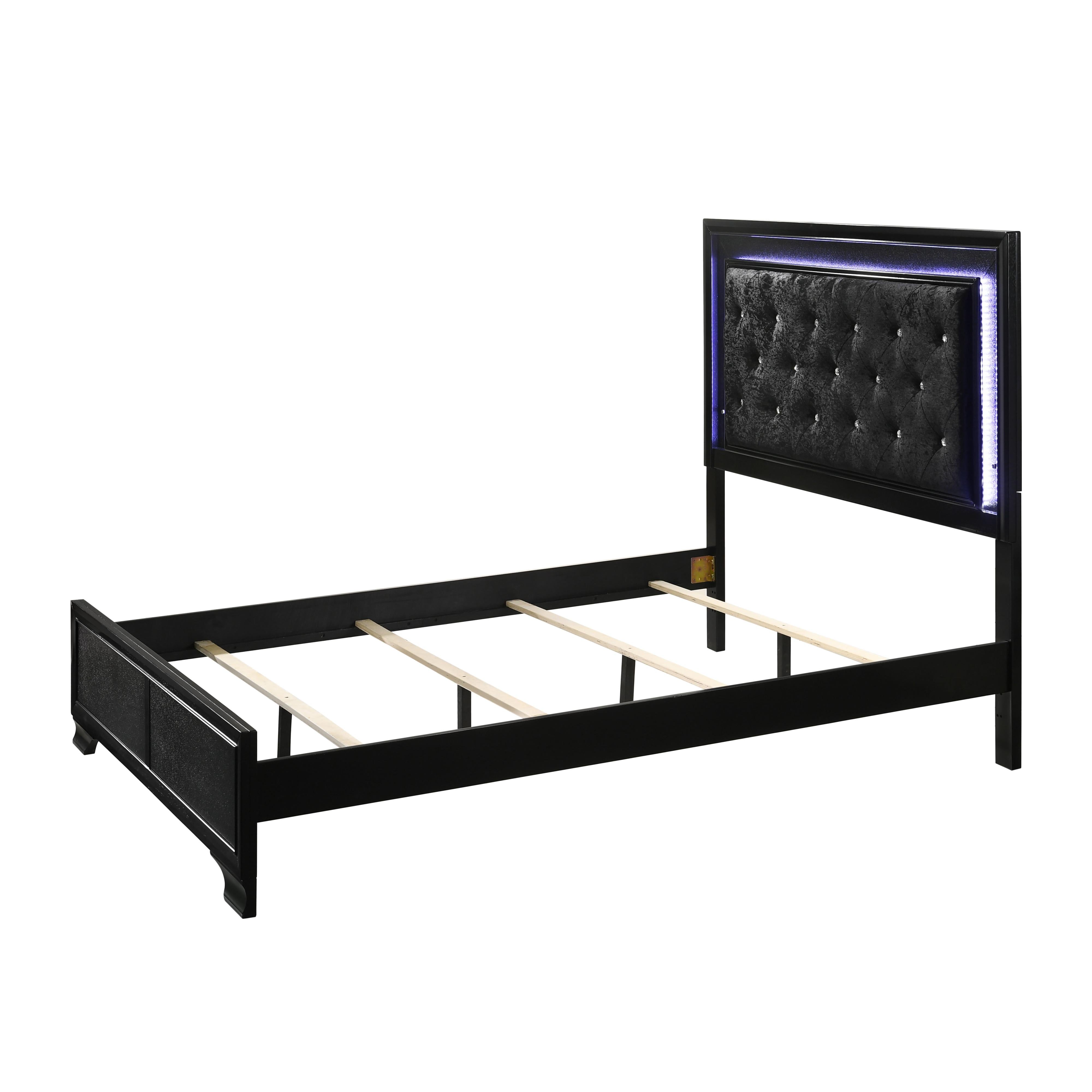 Crown Mark Micah Queen Upholstered Panel Bed B4350-Q-HBFB/B4350-KQ-RAIL - Image 2