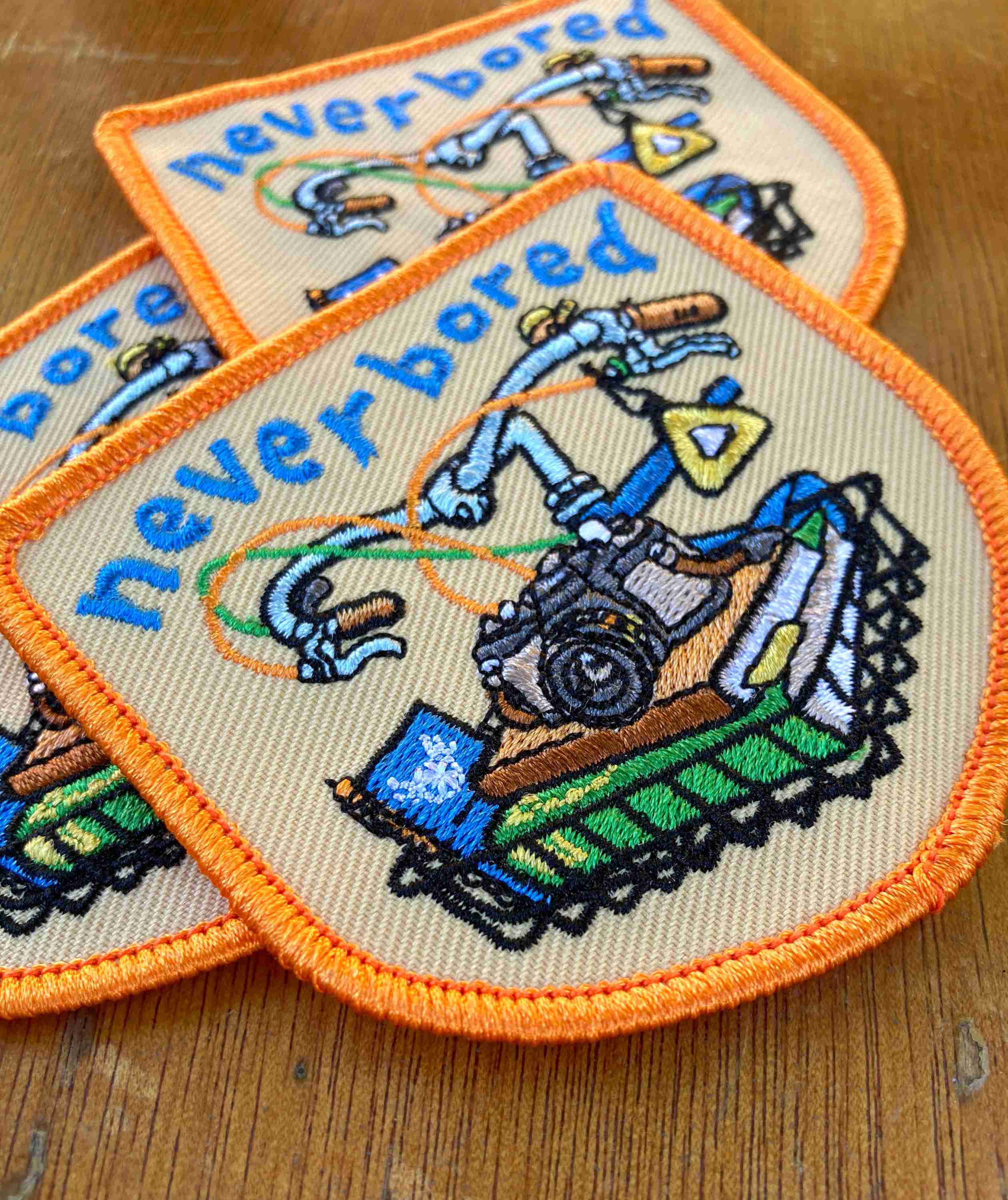 Never Bored Embroidered Patch - Image 3