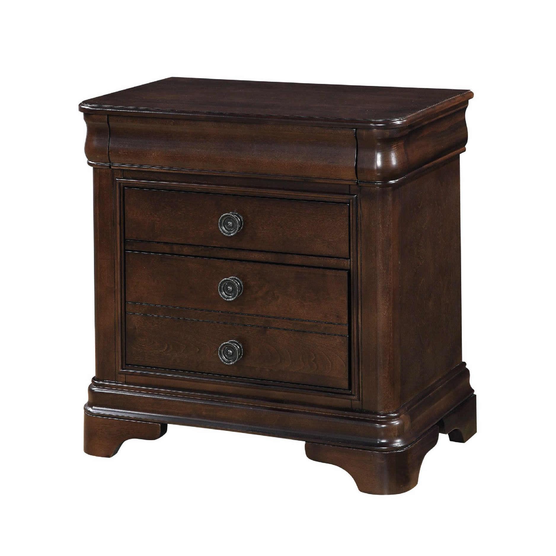 Elements International Cameron 4-Drawer Nightstand CM750NS - Image 1