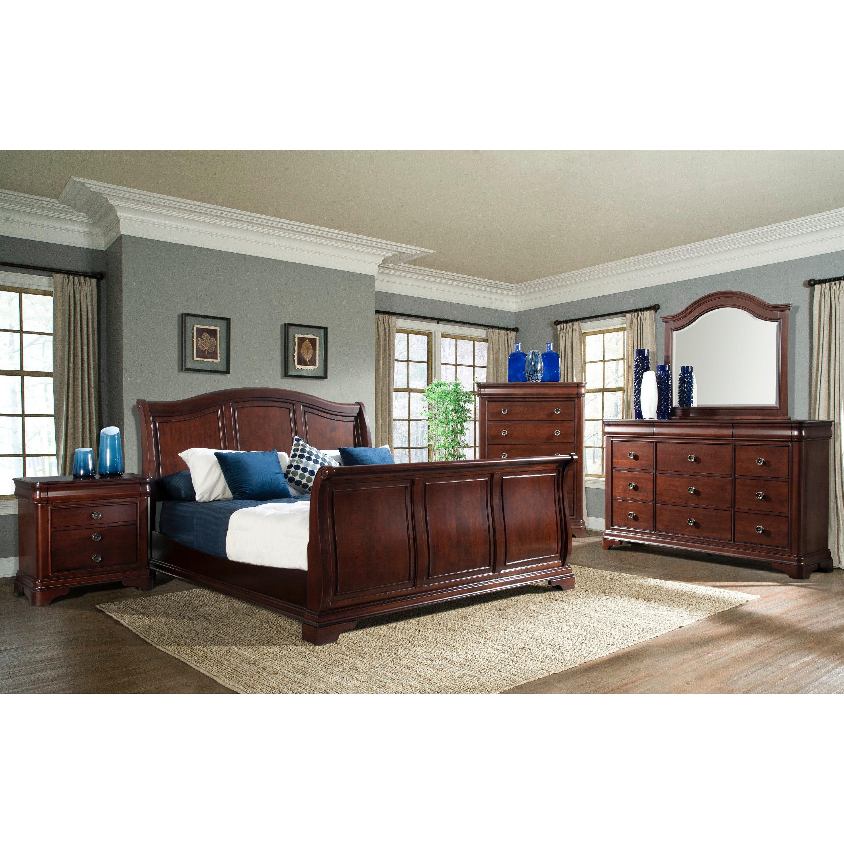 Elements International Cameron 4-Drawer Nightstand CM750NS - Image 3