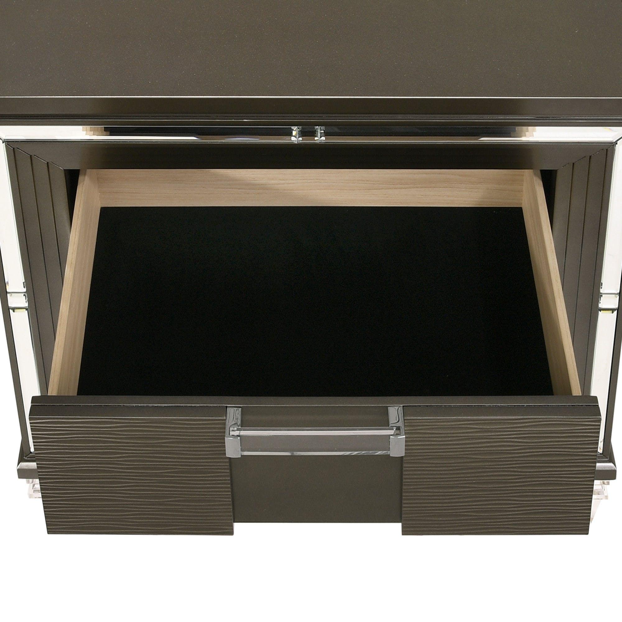 Elements International Twenty Nine 2-Drawer Nightstand TN600NS - Image 3
