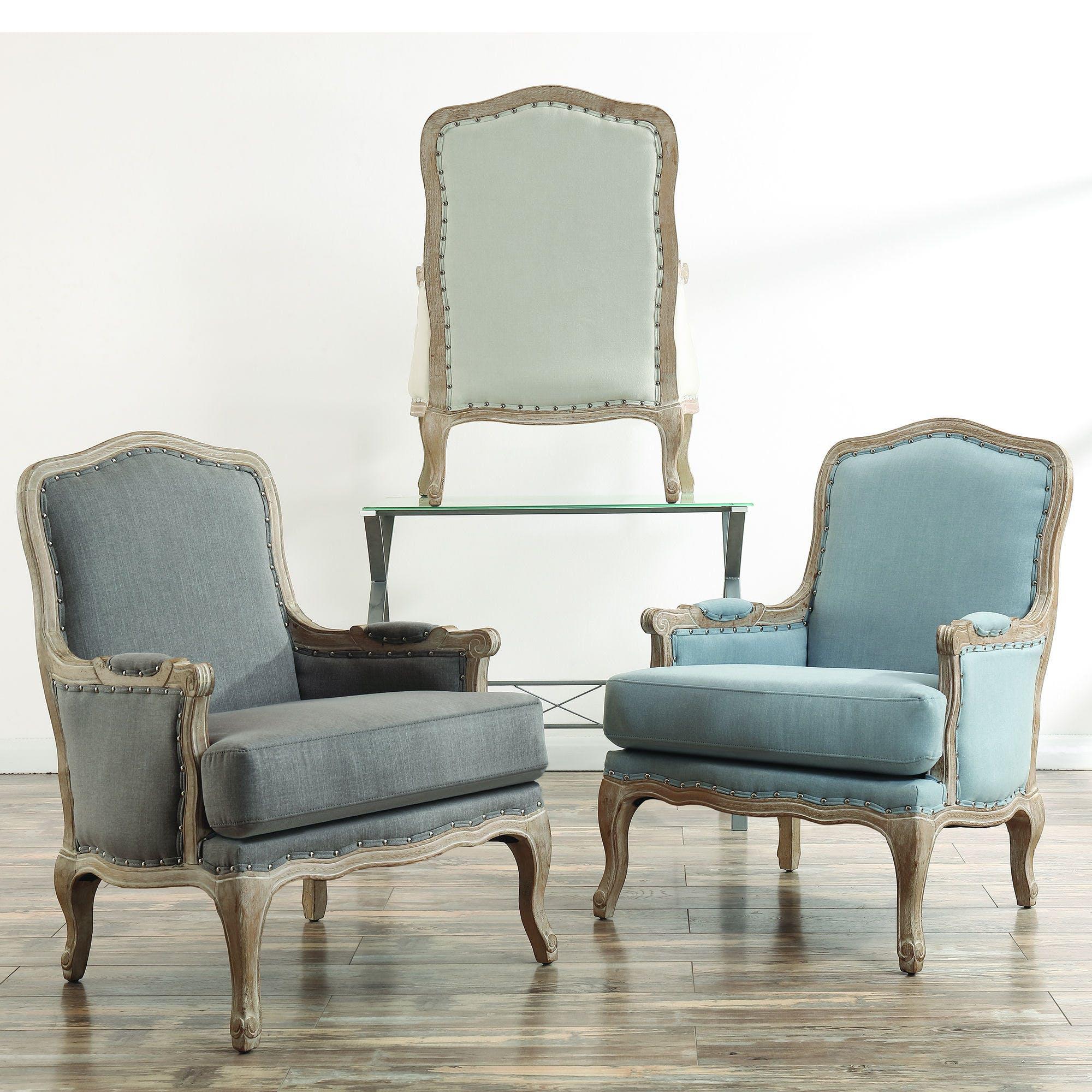 Elements International Artesia Stationary Fabric Accent Chair UAZ540100G - Image 3