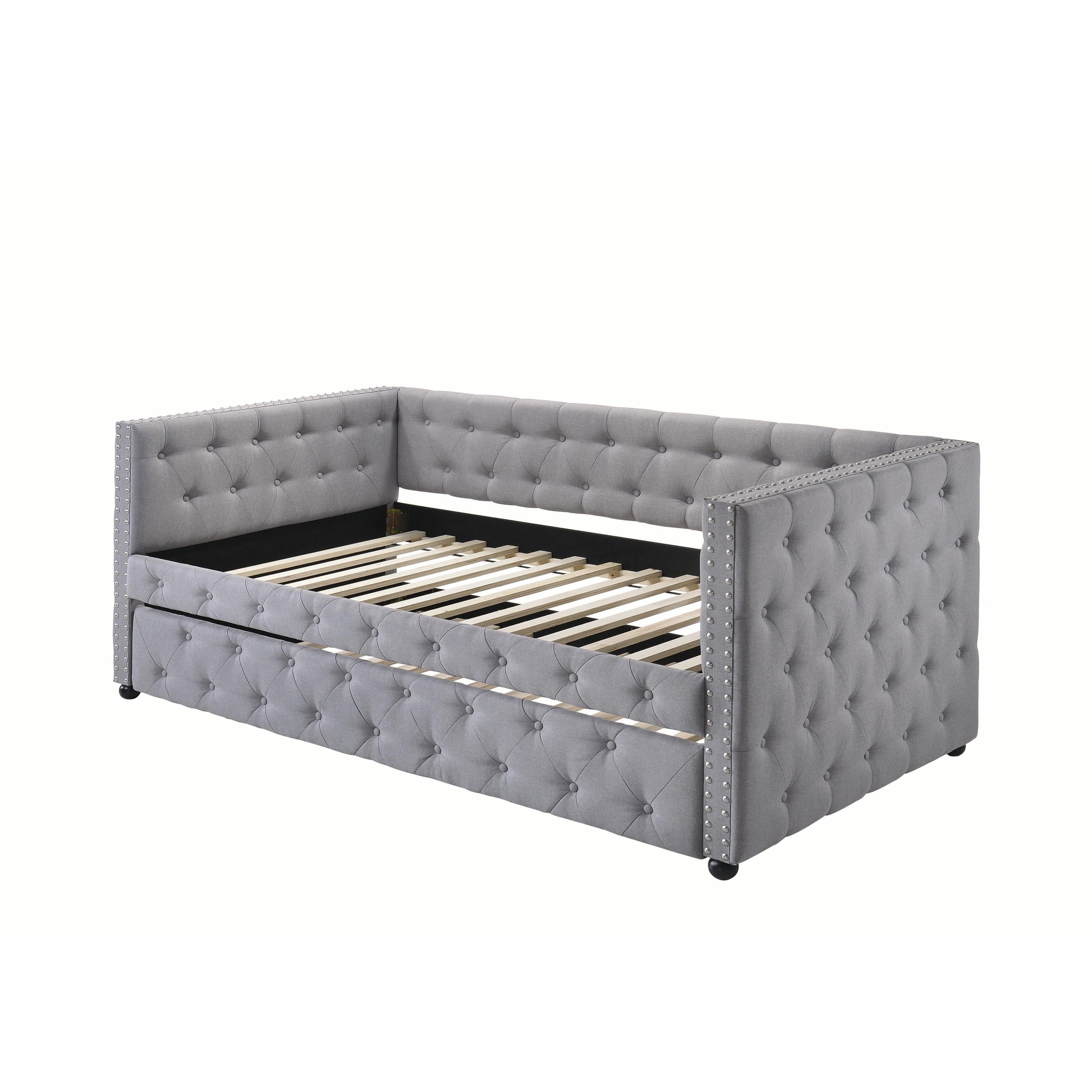 Coaster Furniture Mockern 302161 Upholstered Twin Daybed with Trundle - Grey - Image 1