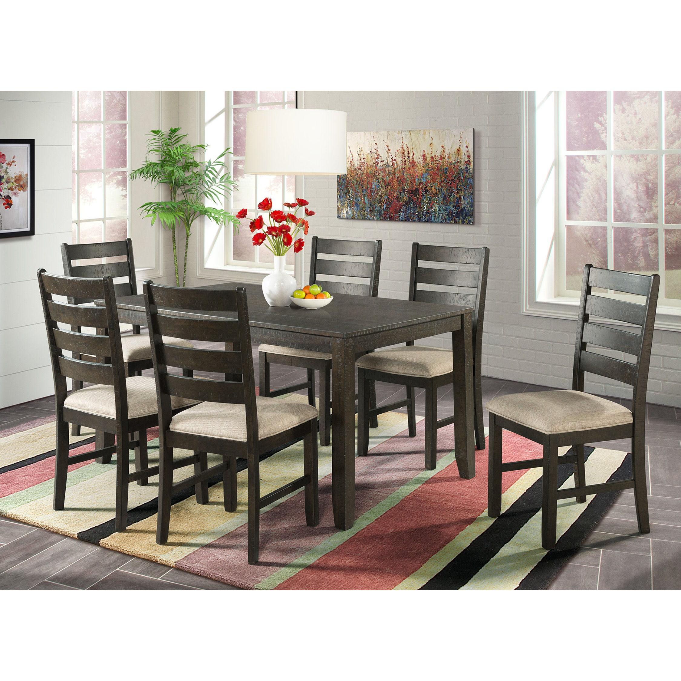 Elements International Brock 7 pc Dinette DBR1007DS