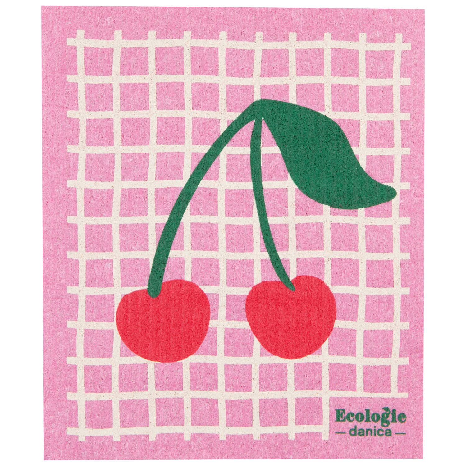 Very Cherry Swedish Dishcloth - Image 1
