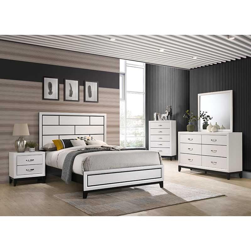 Crown Mark Akerson King Panel Bed B4610-K-HBFB/B4610-KQ-RAIL - Image 3