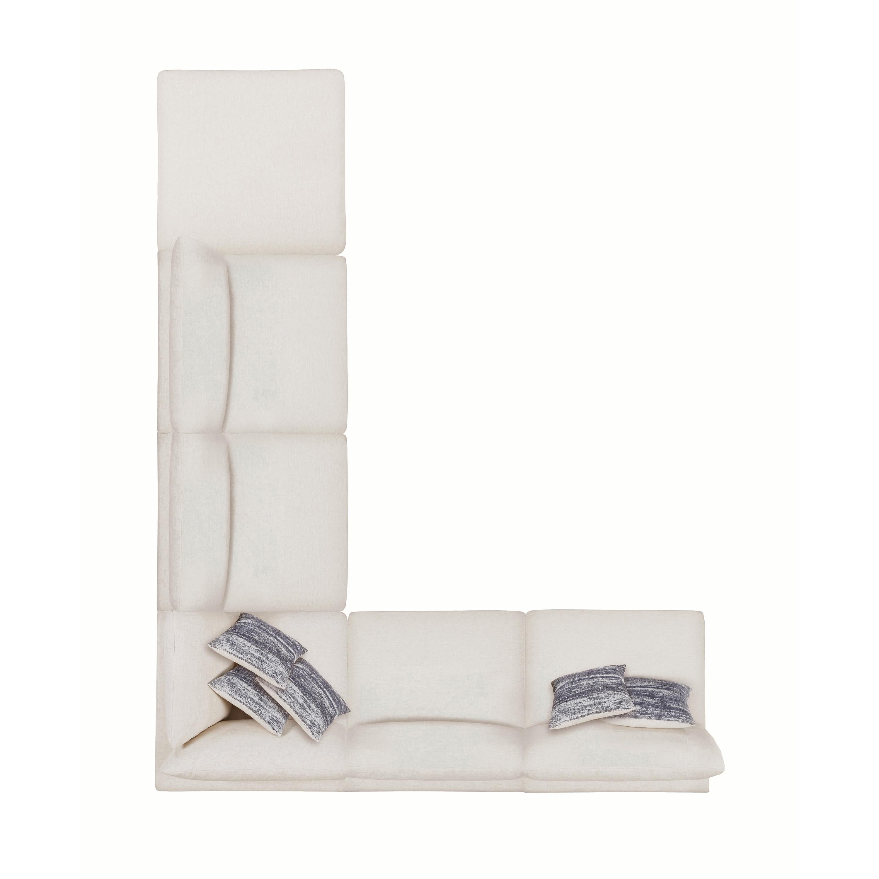 Coaster Furniture Serene Fabric 6 pc Sectional 551321/551321/551322/551321/551321/551323 - Image 2