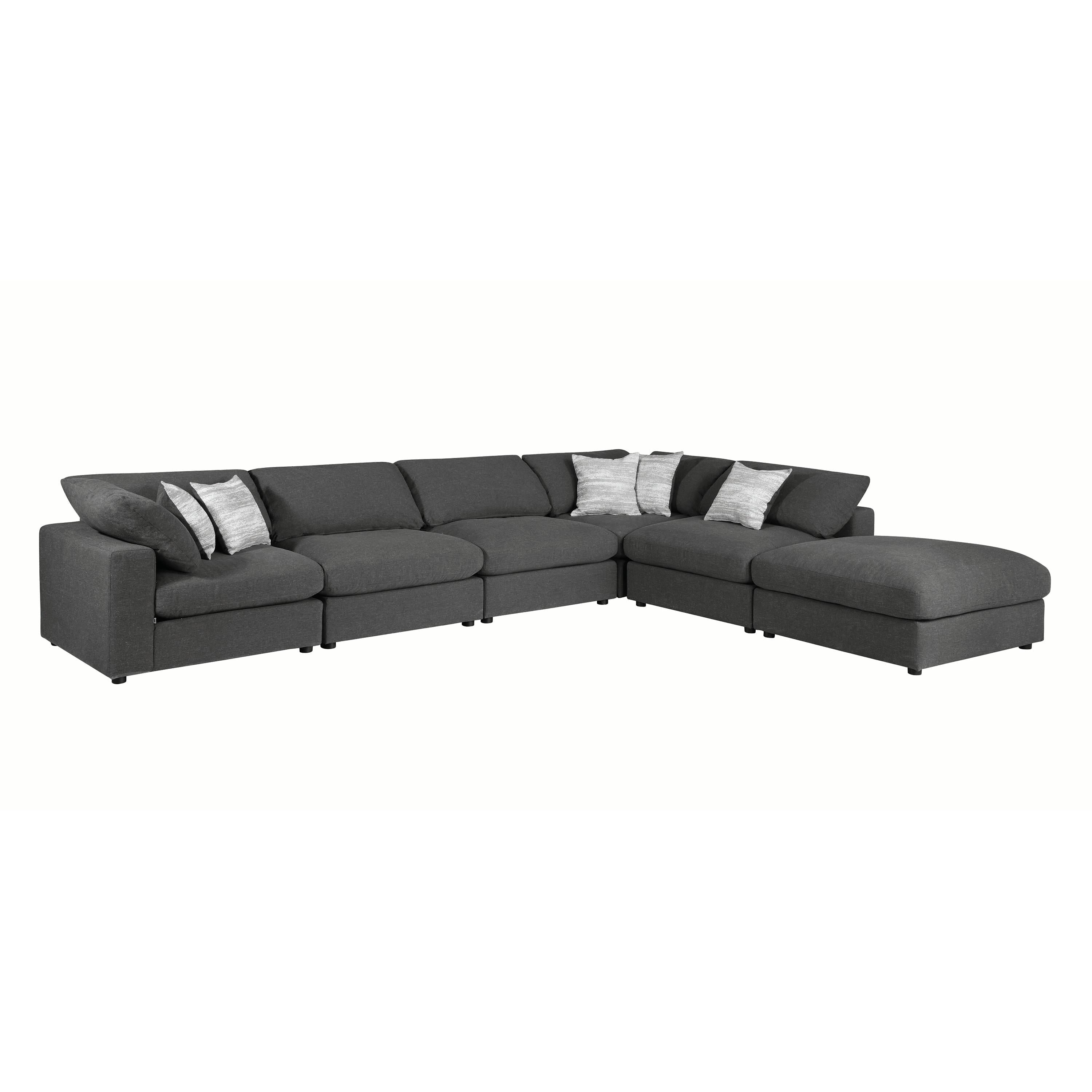 Coaster Furniture Serene Fabric 6 pc Sectional 551325/551324/551324/551325/551324/551326 - Image 1