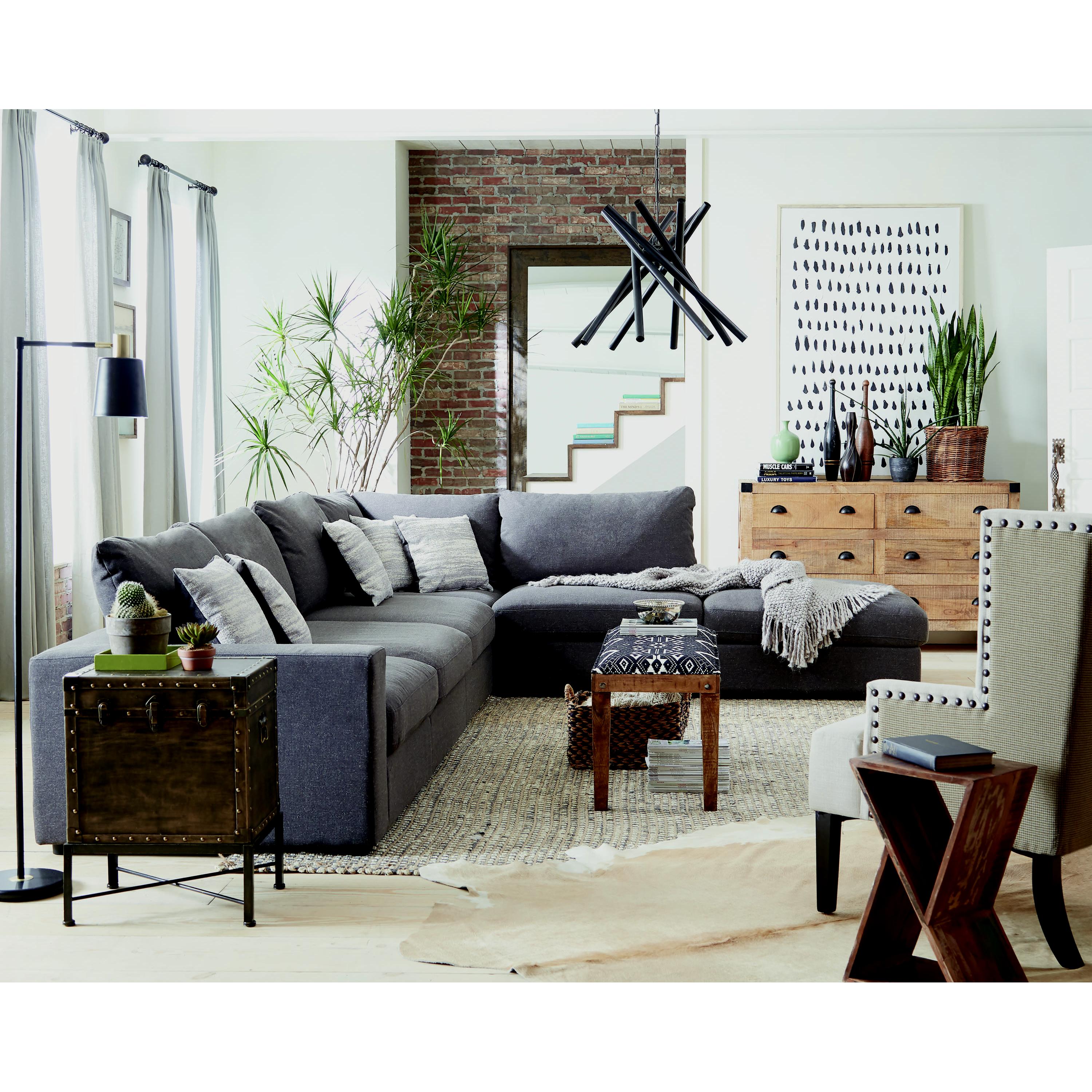 Coaster Furniture Serene Fabric 6 pc Sectional 551325/551324/551324/551325/551324/551326 - Image 3