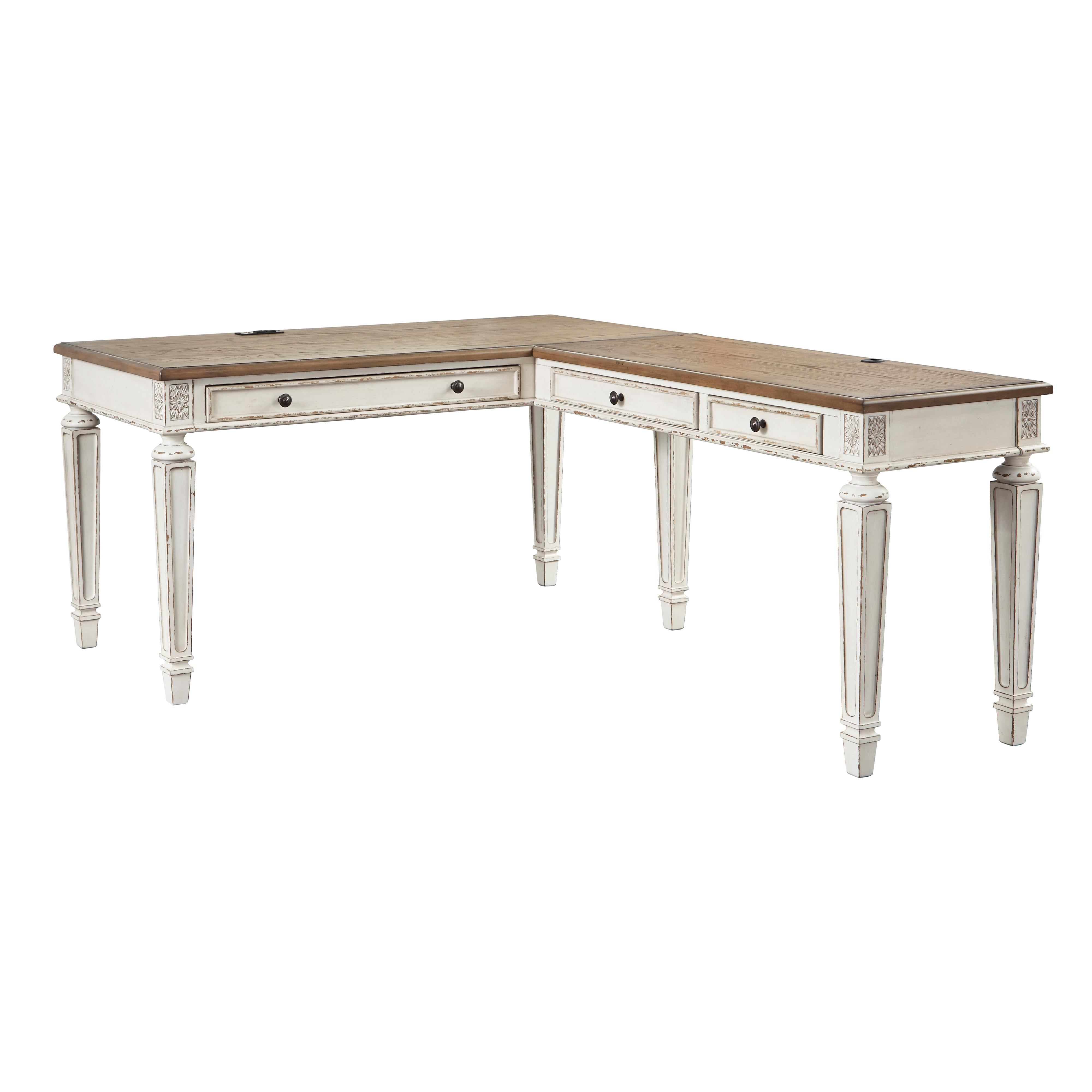 Signature Design by Ashley Realyn H743H1 2 pc Home Office Desk - Image 1