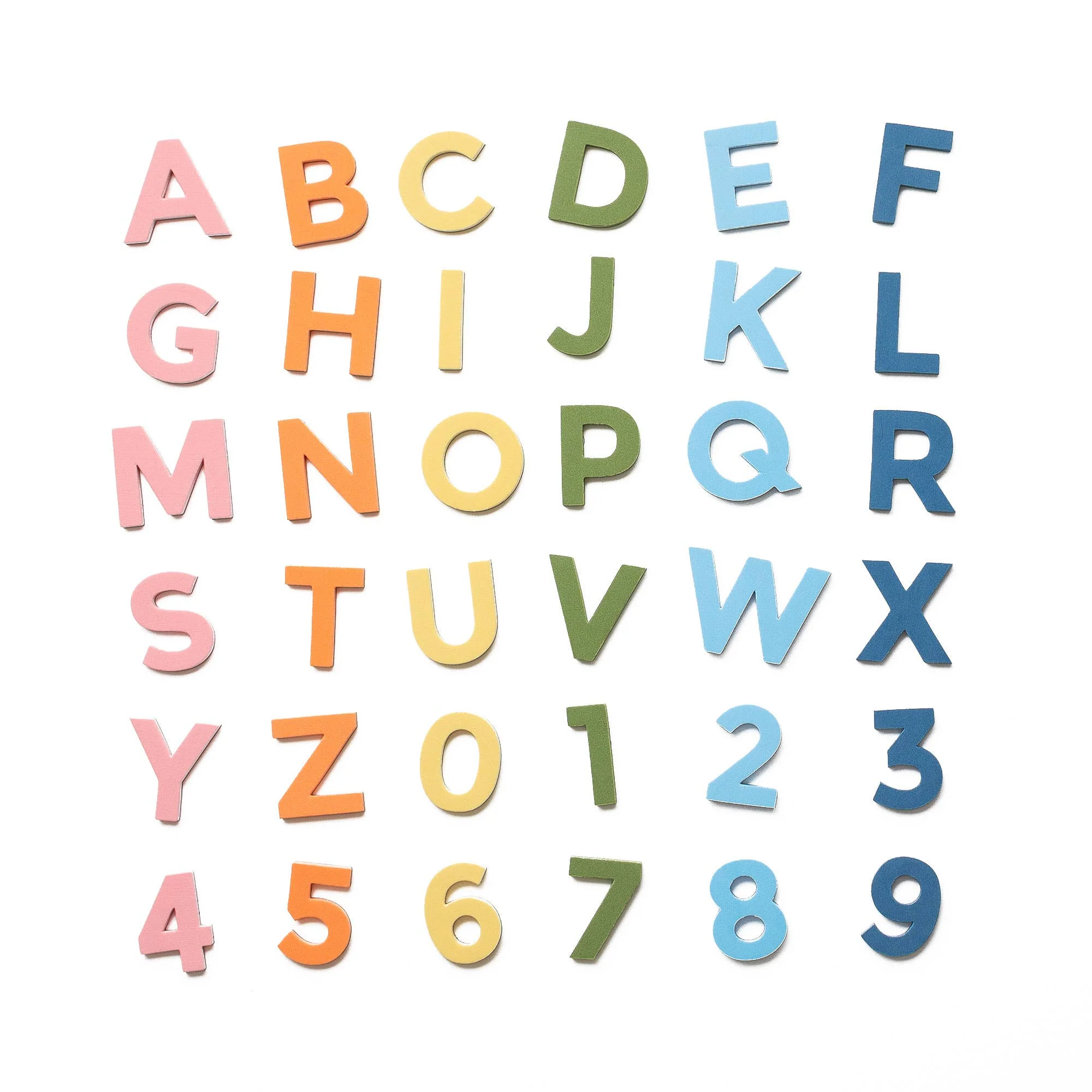 2" 36pc Rainbow Mod Magnetic Letters - Image 2