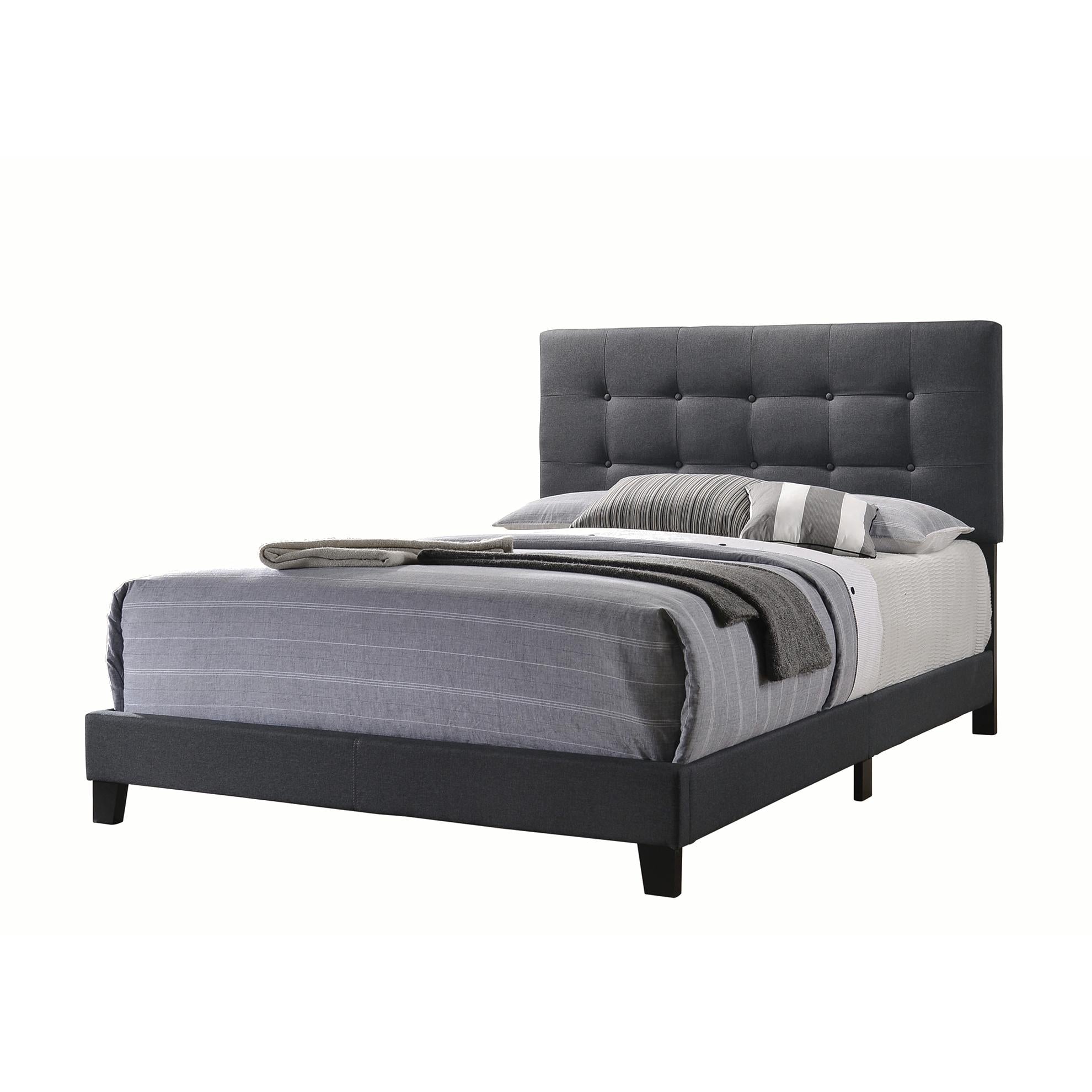 Coaster Furniture Mapes 305746F Upholstered Full Panel Bed - Charcoal - Image 1