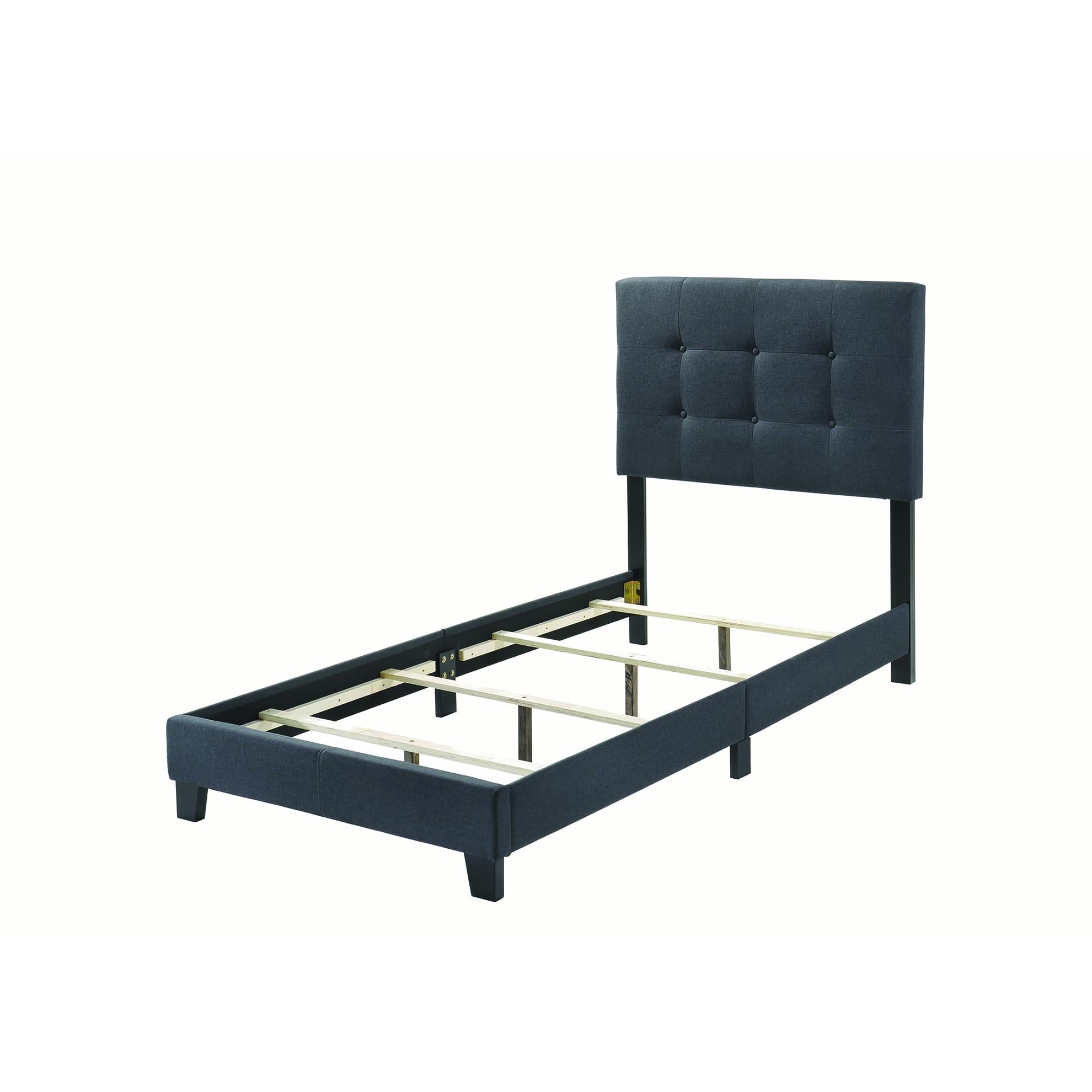 Coaster Furniture Mapes 305746T Upholstered Twin Panel Bed - Charcoal - Image 2