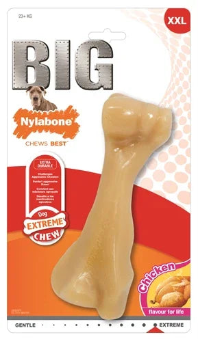 Nylabone Power Chew Hard Chew Toys Chicken Flavor – For Larger Dogs