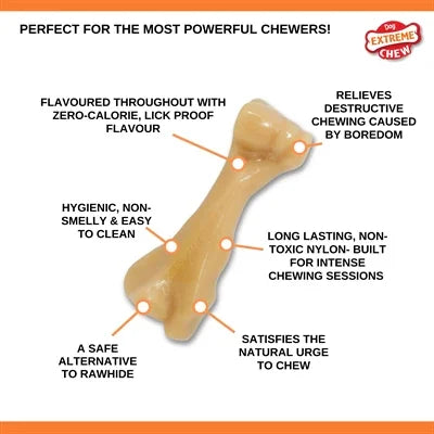 Nylabone Power Chew Hard Chew Toys Chicken Flavor - For Larger Dogs - Image 2
