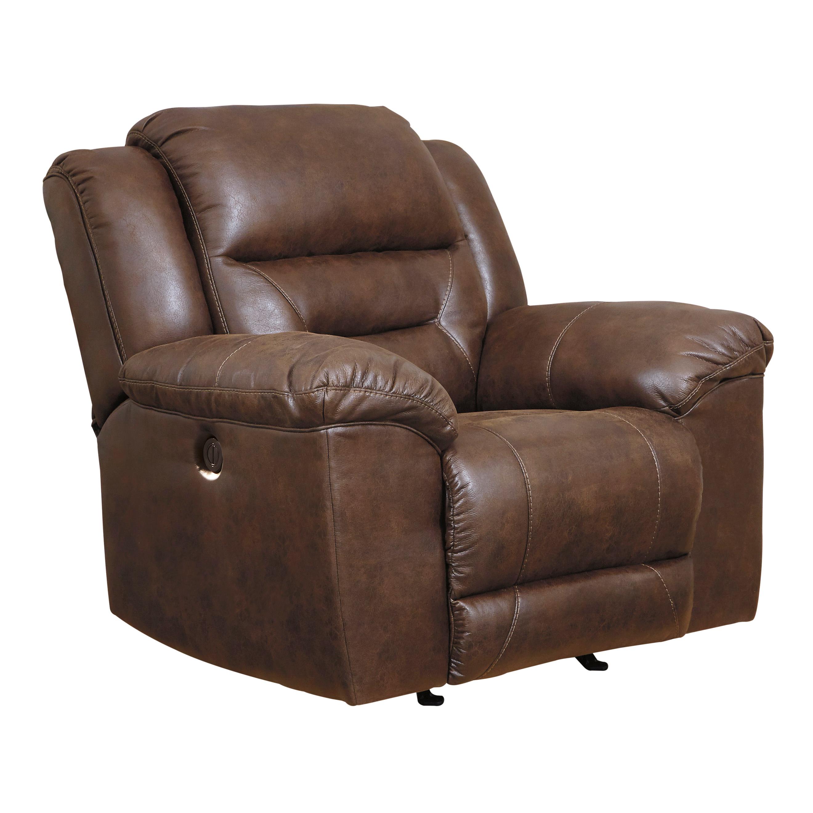 Signature Design by Ashley Stoneland Power Rocker Leather Look Recliner 3990498 - Image 2
