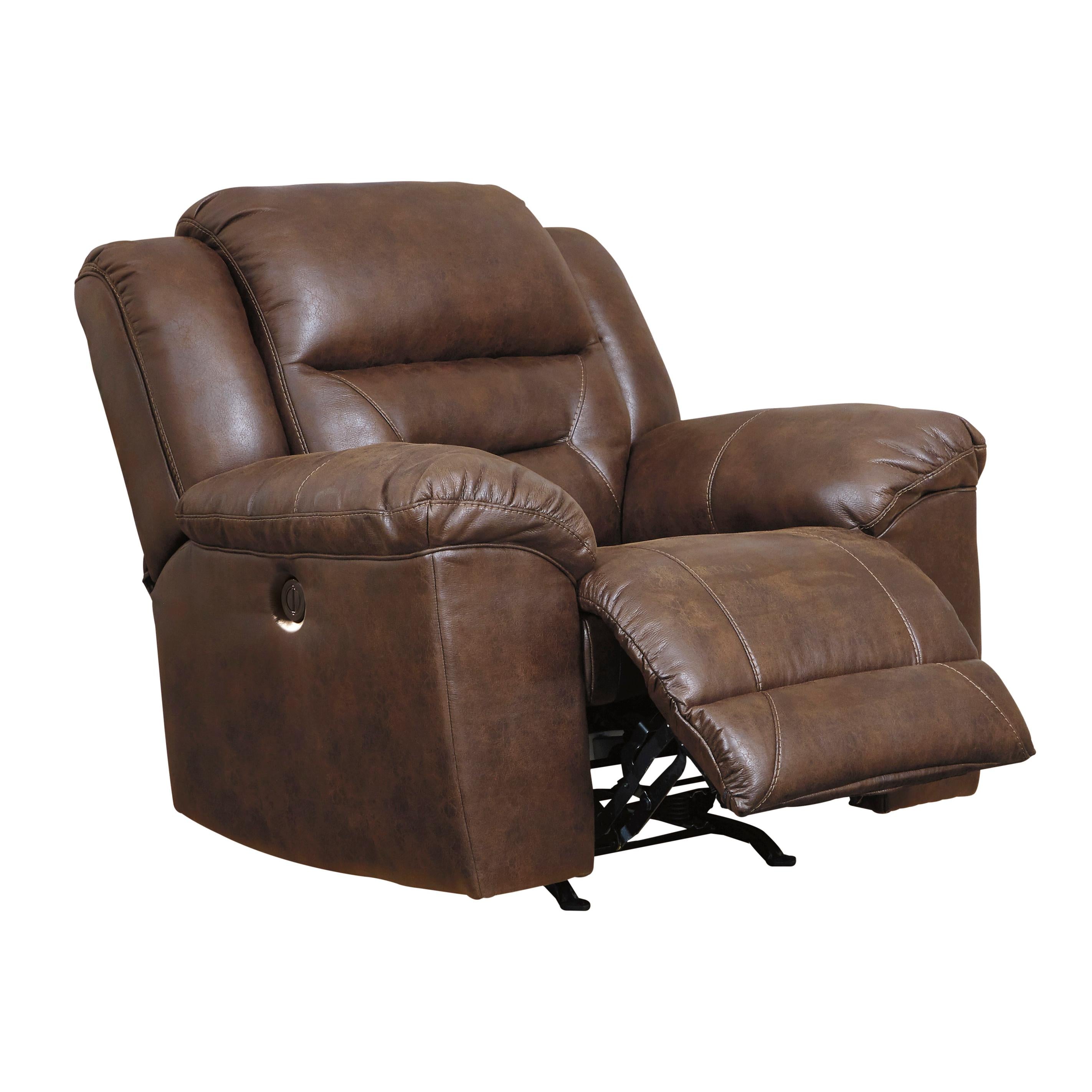 Signature Design by Ashley Stoneland Power Rocker Leather Look Recliner 3990498 - Image 3