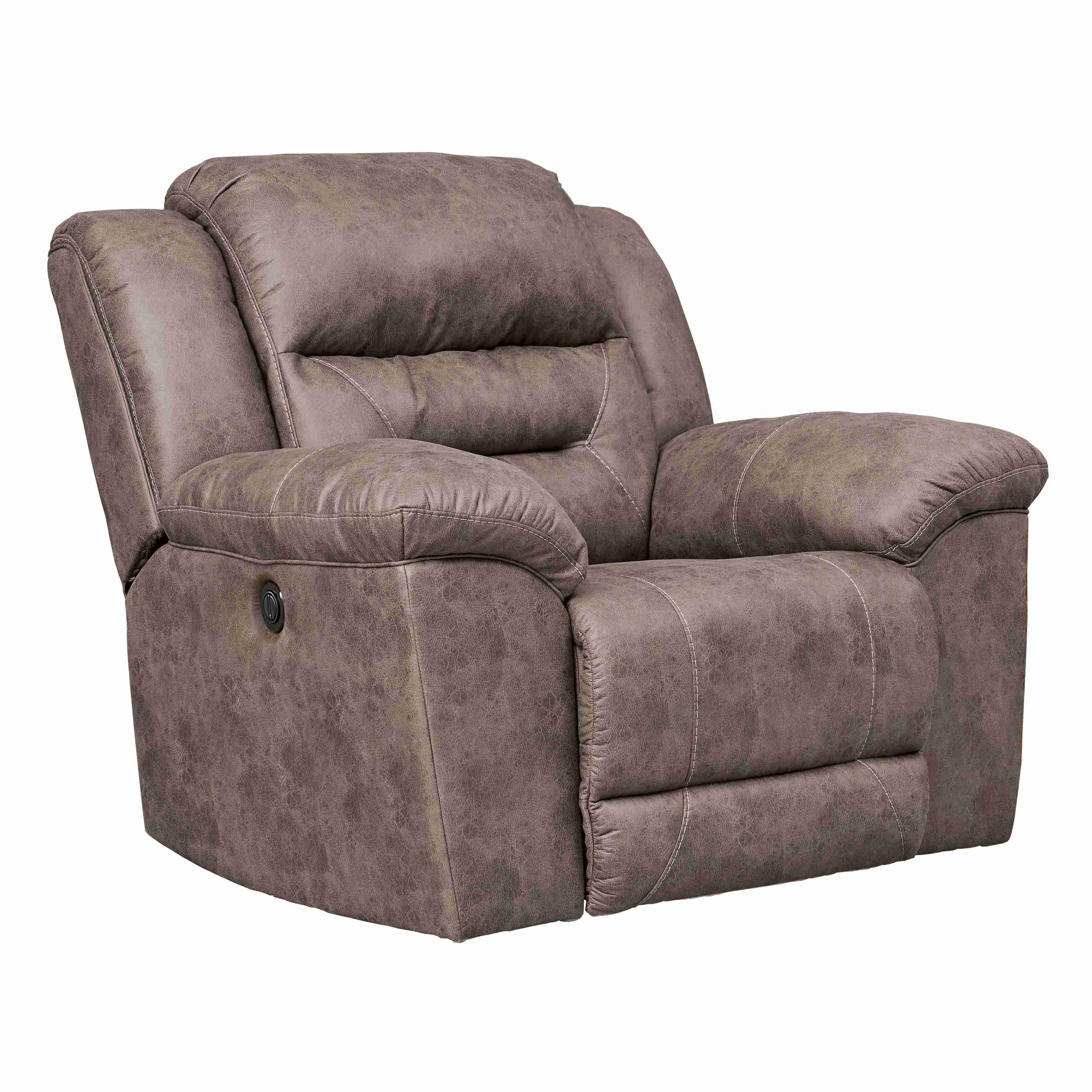 Signature Design by Ashley Stoneland Power Rocker Leather Look Recliner 3990598 - Image 2