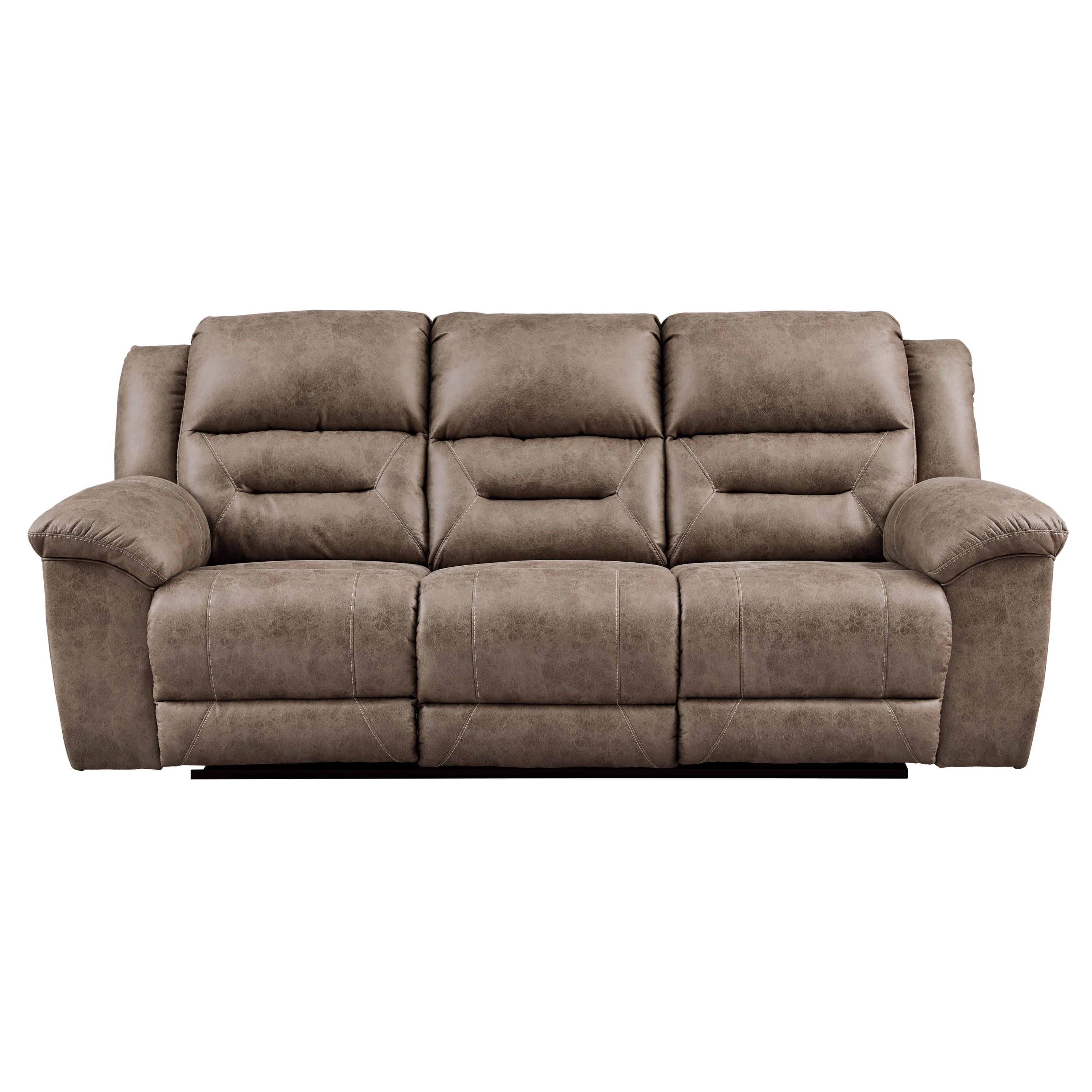 Signature Design by Ashley Stoneland Reclining Leather Look Sofa 3990588 - Image 1
