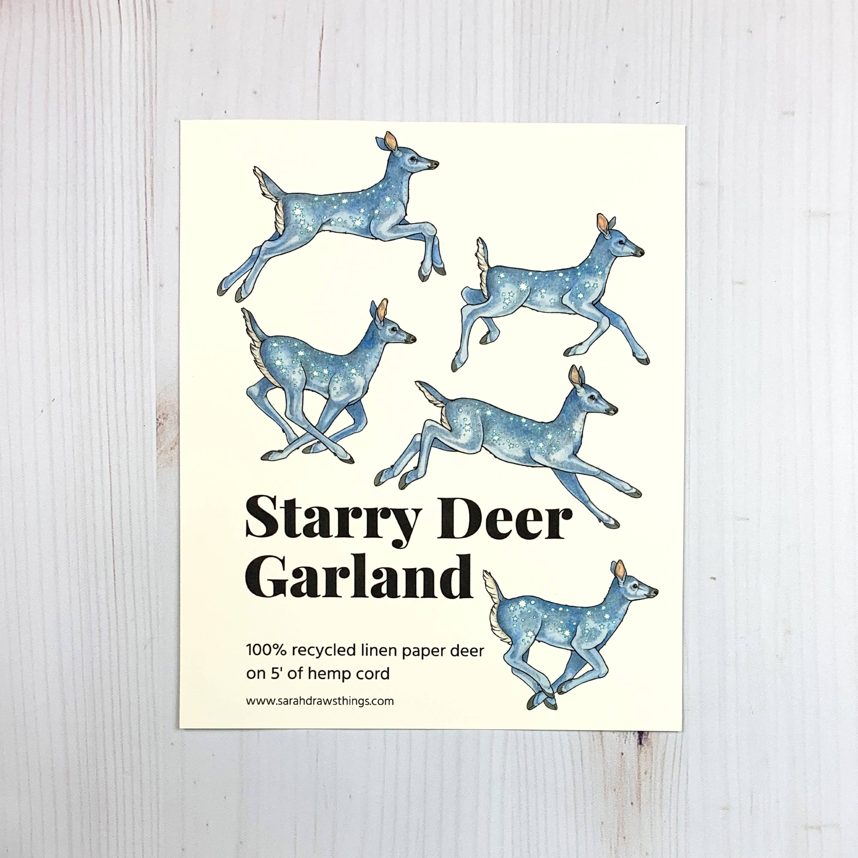 Starry Deer Illustrated Garland - Image 3
