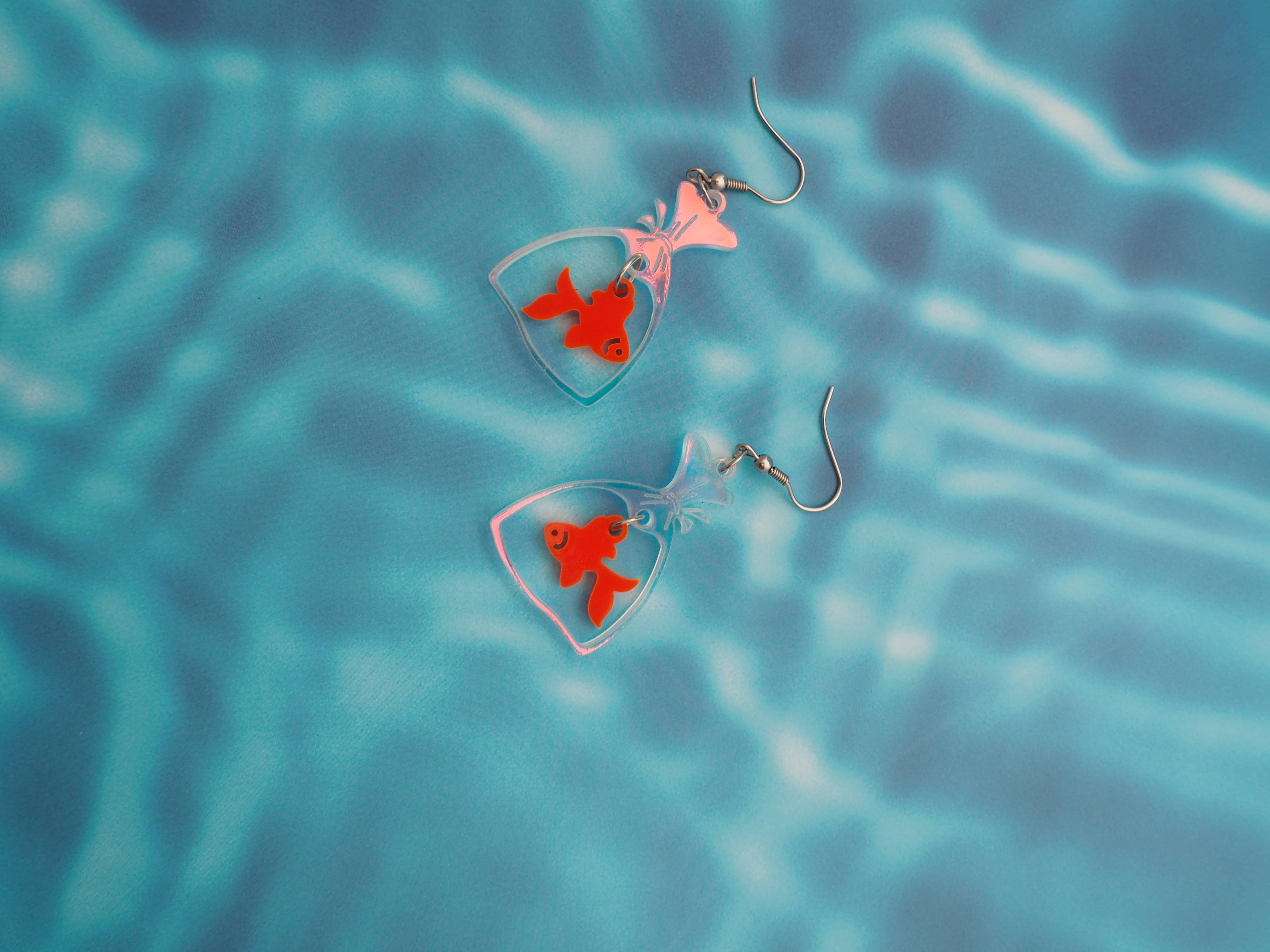 Fish in a Bag earrings - Image 2